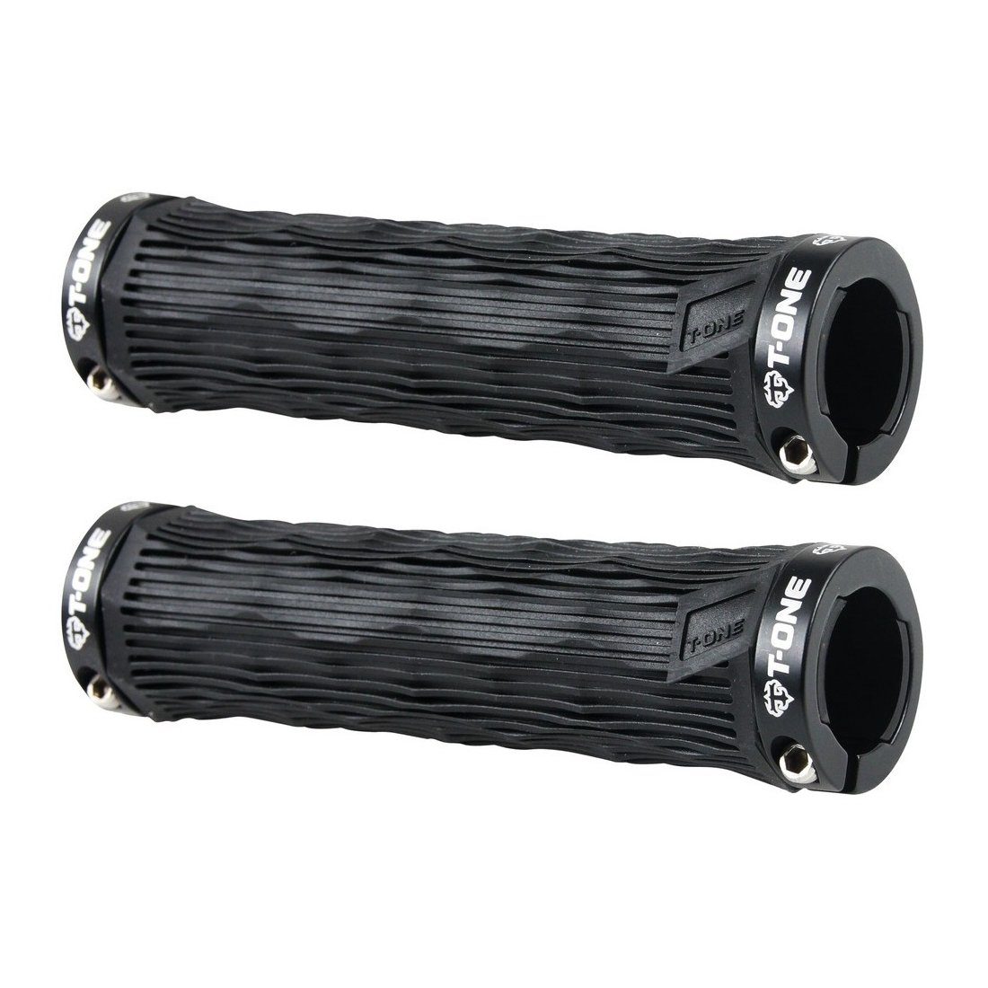 T-ONE Fahrradlenkergriff Griffe "GEO", 2x Schraubensicherung, 130 mm