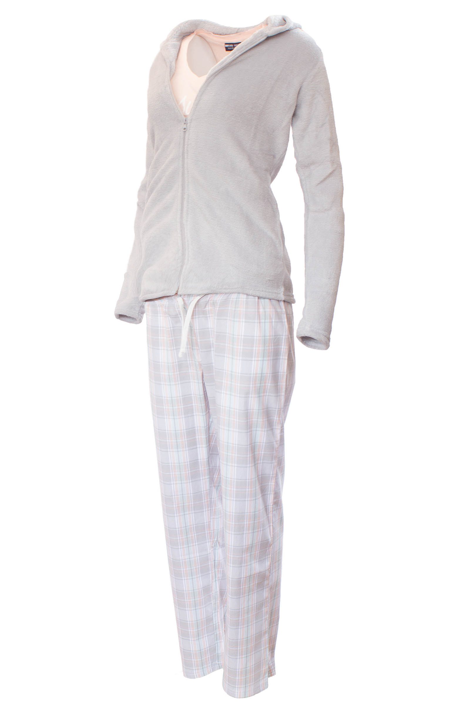 Weit & Breit Handelsgesellschaft mbH Hausanzug AnnAmax Damen Hausanzug 3-teilig Wellness Anzug Pyjama Schlafanzug – Bild 2 von 5