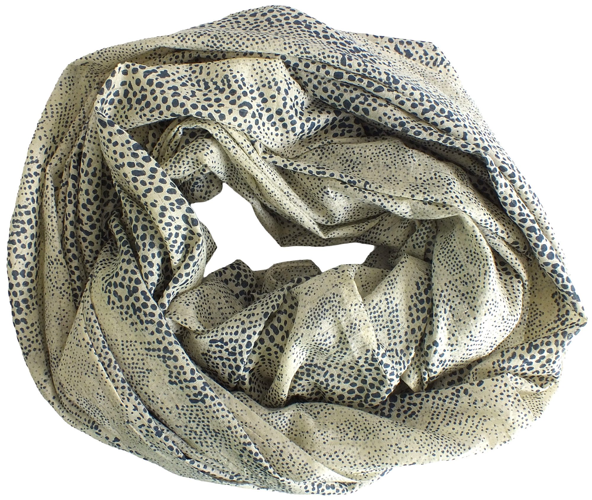 Tamaris Loop Tamaris Scarf, (1-St. 1-teilig), Damen Loop-Schal Baumwolle Reptil-Look