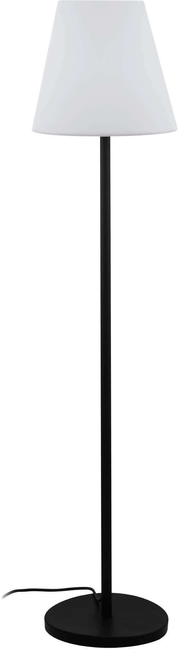 EGLO Stehlampe ALGHERA, Leuchtmittel wechselbar, ohne Leuchtmittel, Stehleuchte in schwarz aus Kunststoff - exkl. E27 - 1X15W | Standleuchten