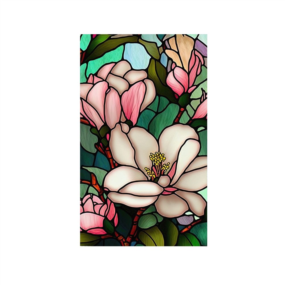 GarveeMore Fenstersticker Bunte florale Retro-Fensterfolie abnehmbar günstig online kaufen