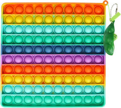Fivejoy Greifspielzeug »Fettino Big Pop 100 Blase Sensorische Druck Relief Spielzeug (Quadrat)«, Hochwertiges Silikon,Weich und flexibel