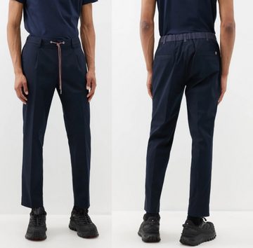 MONCLER Loungepants MONCLER Hose Tunnelzug Jogger Pleated Twill Trousers Garbadine Navy 48