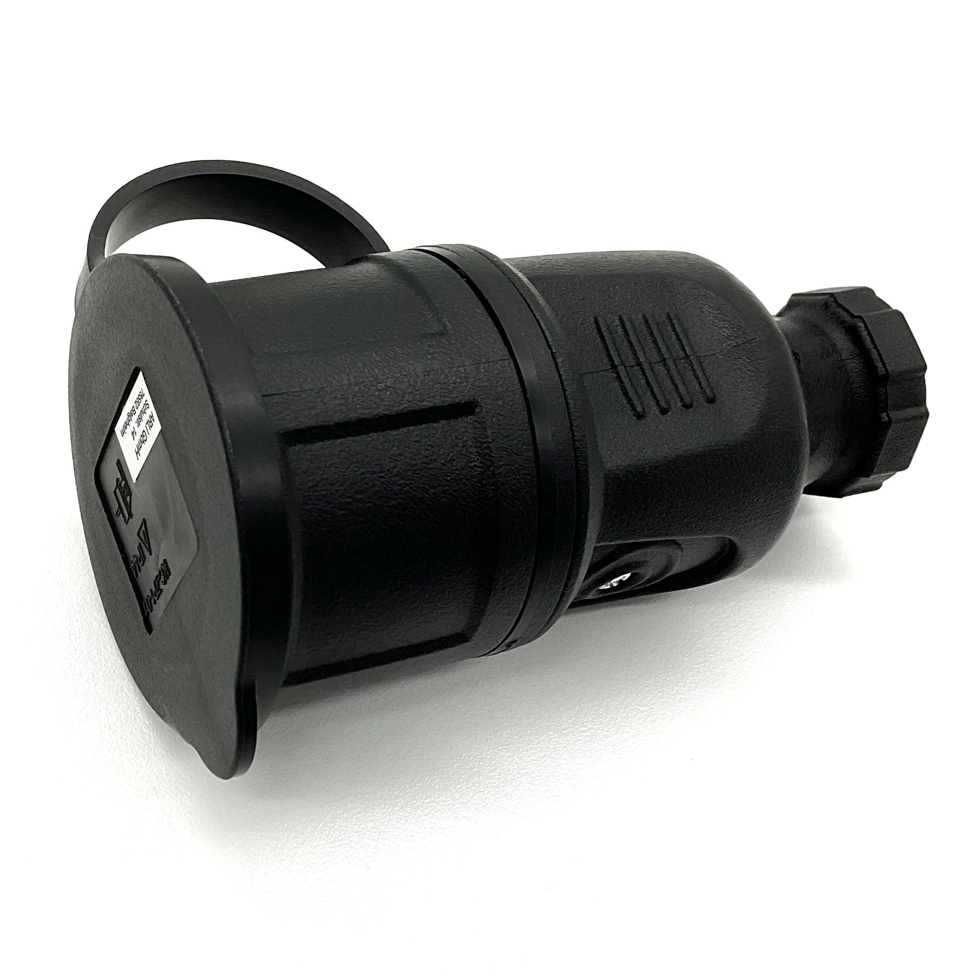 ARLI 4x Schutzkontaktkupplung Federabdeckung spritzwassergeschützt Schuko Stromadapter, IP44 Schutzkontakt Kupplung Buchse Stromkabel Verlängerung