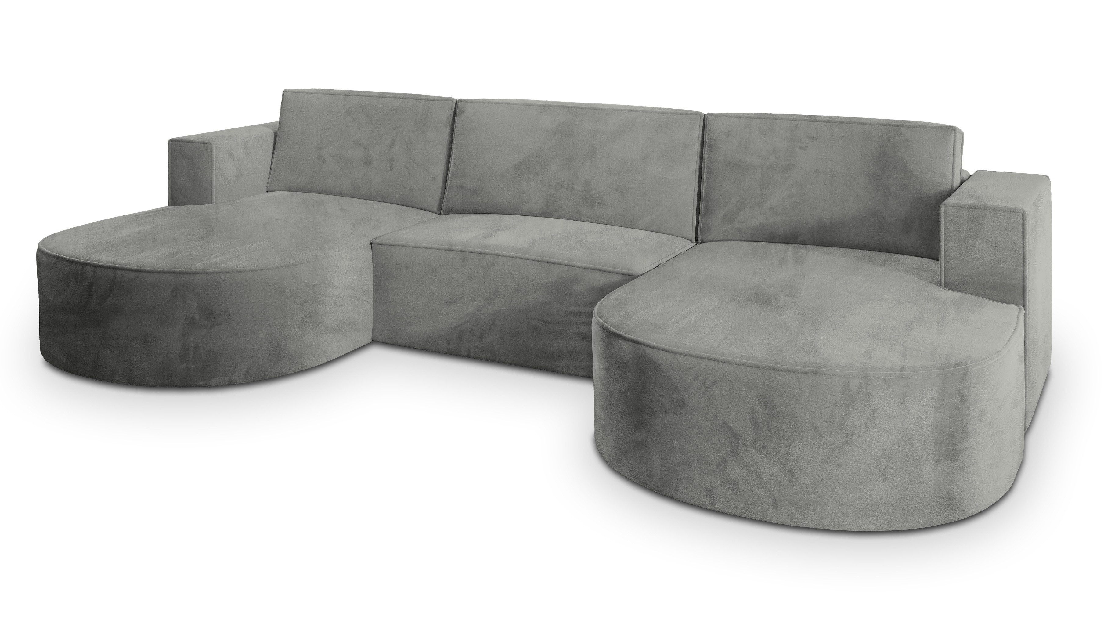 Masseno Ecksofa VEZZO mit Schlaffunktion U-Form, Sofa mit Bettkasten