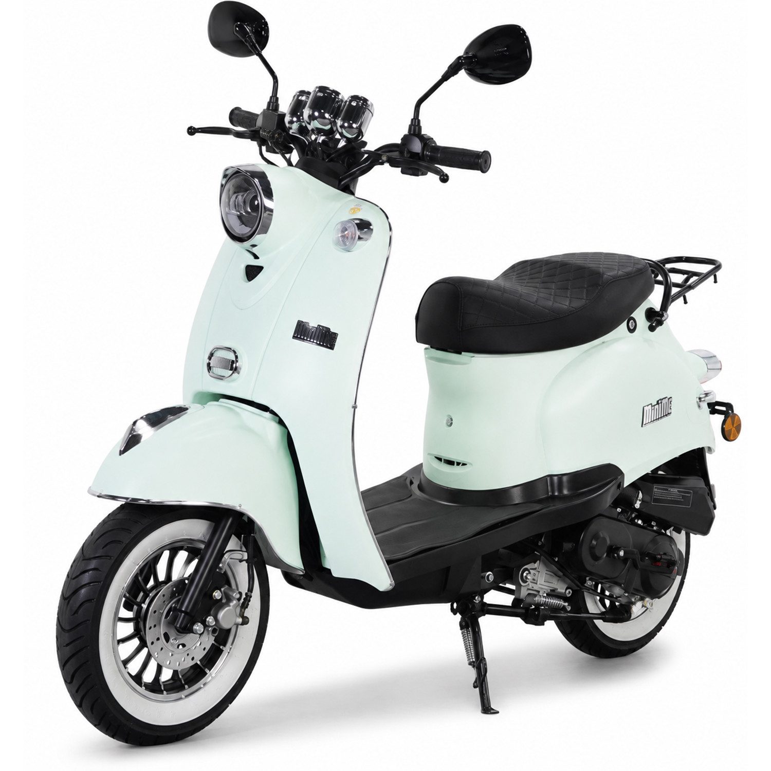 Burnout Motorroller MiniMe 2.0 Mattmint 50 ccm 45 kmh, 50 ccm, 45 km/h, Euro 5, Unverwechselbares Retro Design, Moped