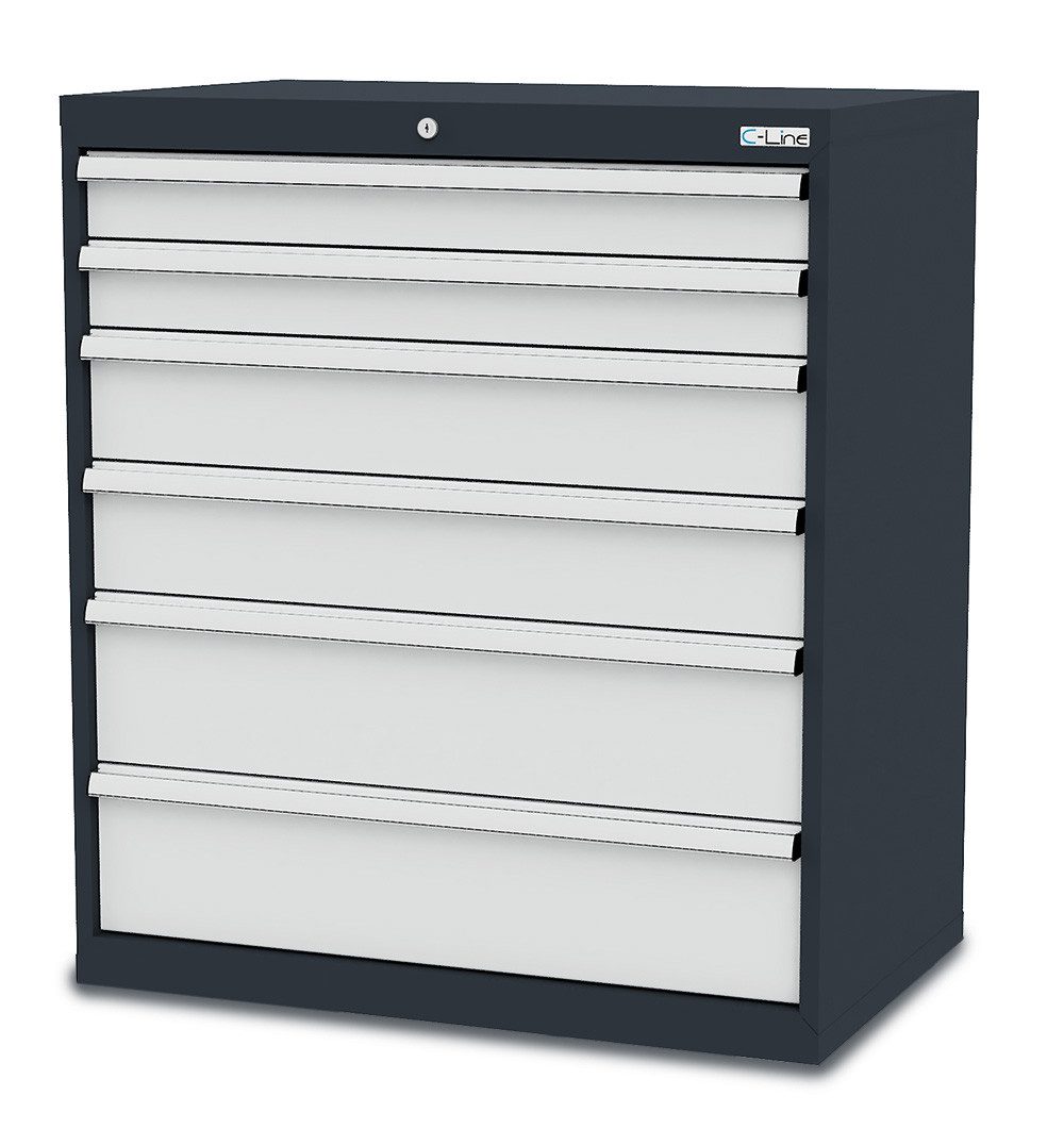 Simplaflex Werkzeugschrank Simplaflex Schubladenschrank, 6 Schubladen, BxTxH 900x575x1020 mm