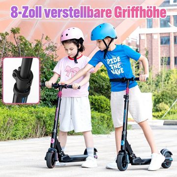 EVERCROSS TECH Elektro-Kinderroller EV06C 6.5'' Faltbarer E Scooter für Kinder 6-12 Jahren, bis zu 8 km, max 15KM/H, LED Display, Bunte Leuchten