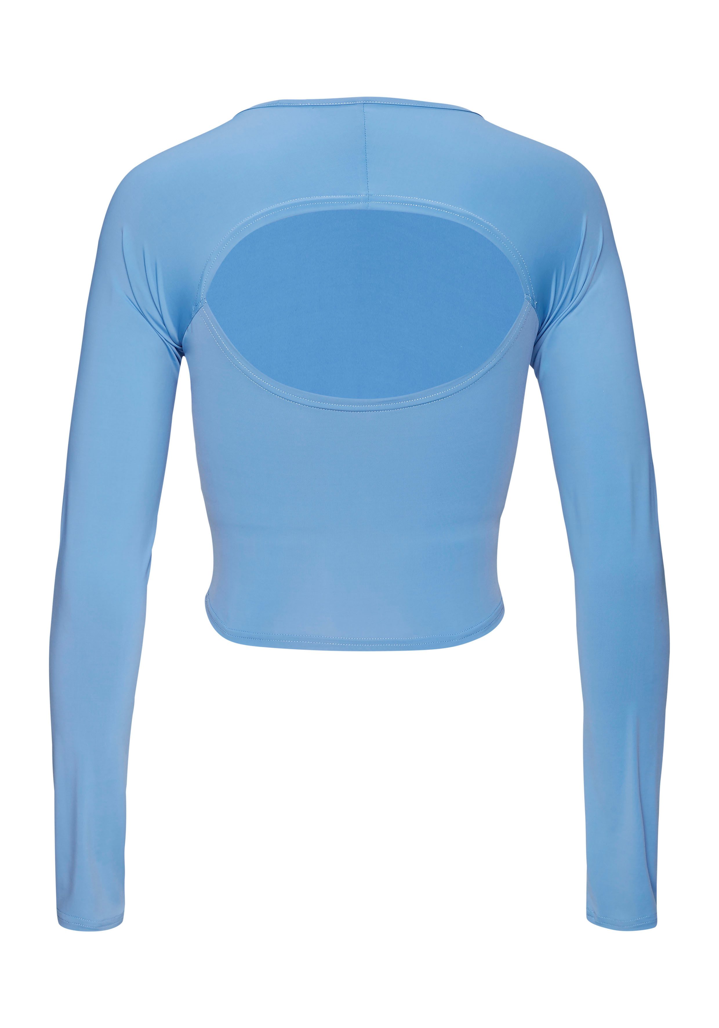Copenhagen Studios Longsleeve mit Cut Out im Rückenbereich