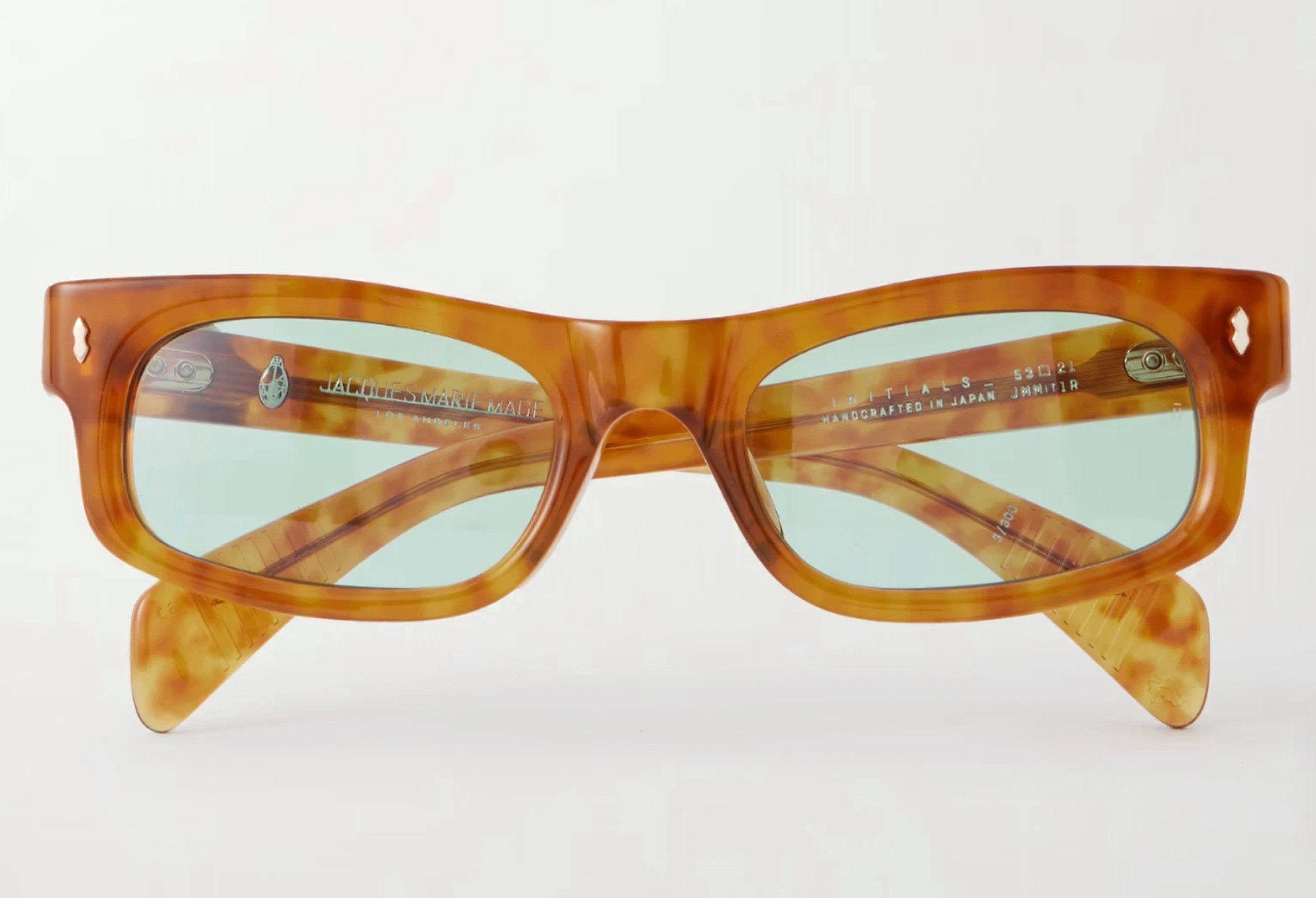 Jacques Marie Mage Sonnenbrille Damen Initials Limited 300 Stk Handmade in Japan 7-Barrel Kugel-Scharnier,Double-Laminated