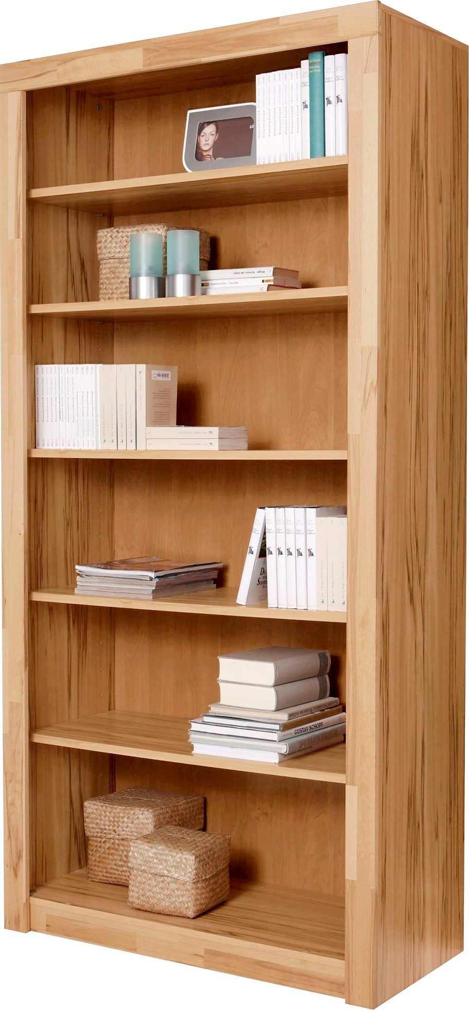 VOGL Möbelfabrik Bücherregal Toronto, in 2 Höhen, Breite 90 cm, teilmassiv, günstig online kaufen