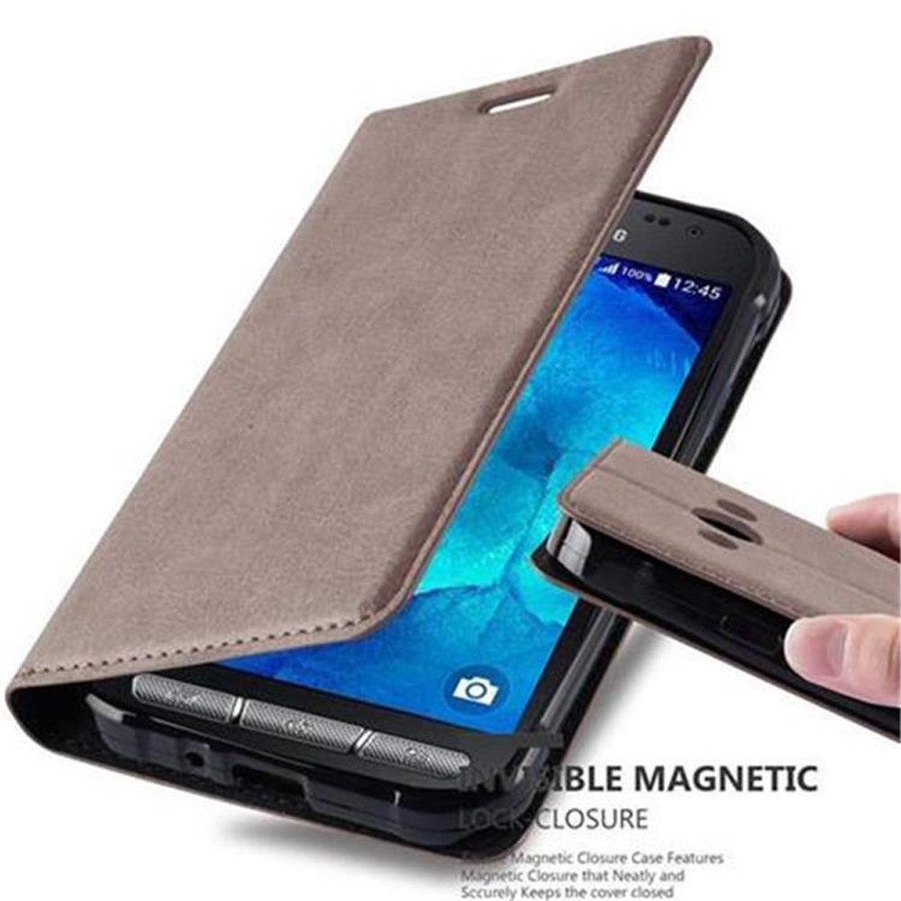 Cadorabo Handyhülle für Samsung Galaxy XCover 3 Hülle Samsung Galaxy XCover 3, Hülle Schutzhülle mit Standfunktion, Magnetverschluss und Kartenfach