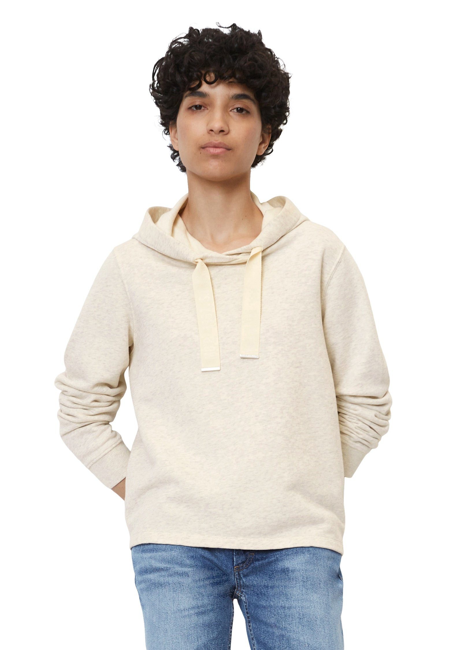 grau O'Polo Sweatshirt Organic-Cotton-Sweat-Qualität Marc aus