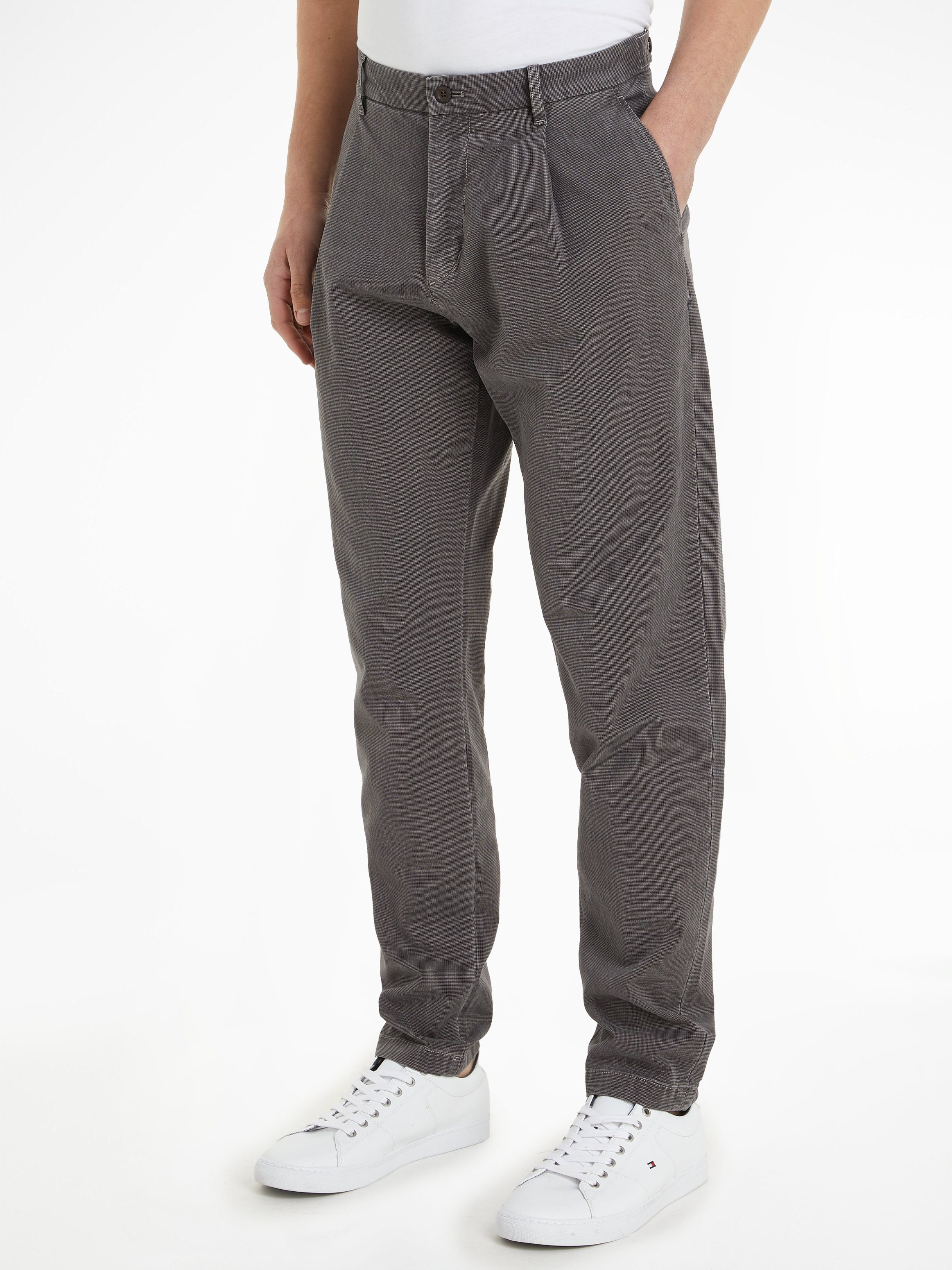 Tommy Hilfiger YD GMD DOBBY Hydrogen Grey 1PLT CHINO CHELSEA Chinohose