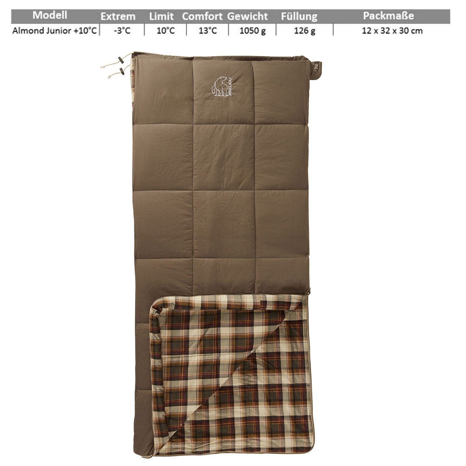 Nordisk Kinderschlafsack Kinder Schlafsack Almond Junior, Kinderschlafsack günstig online kaufen