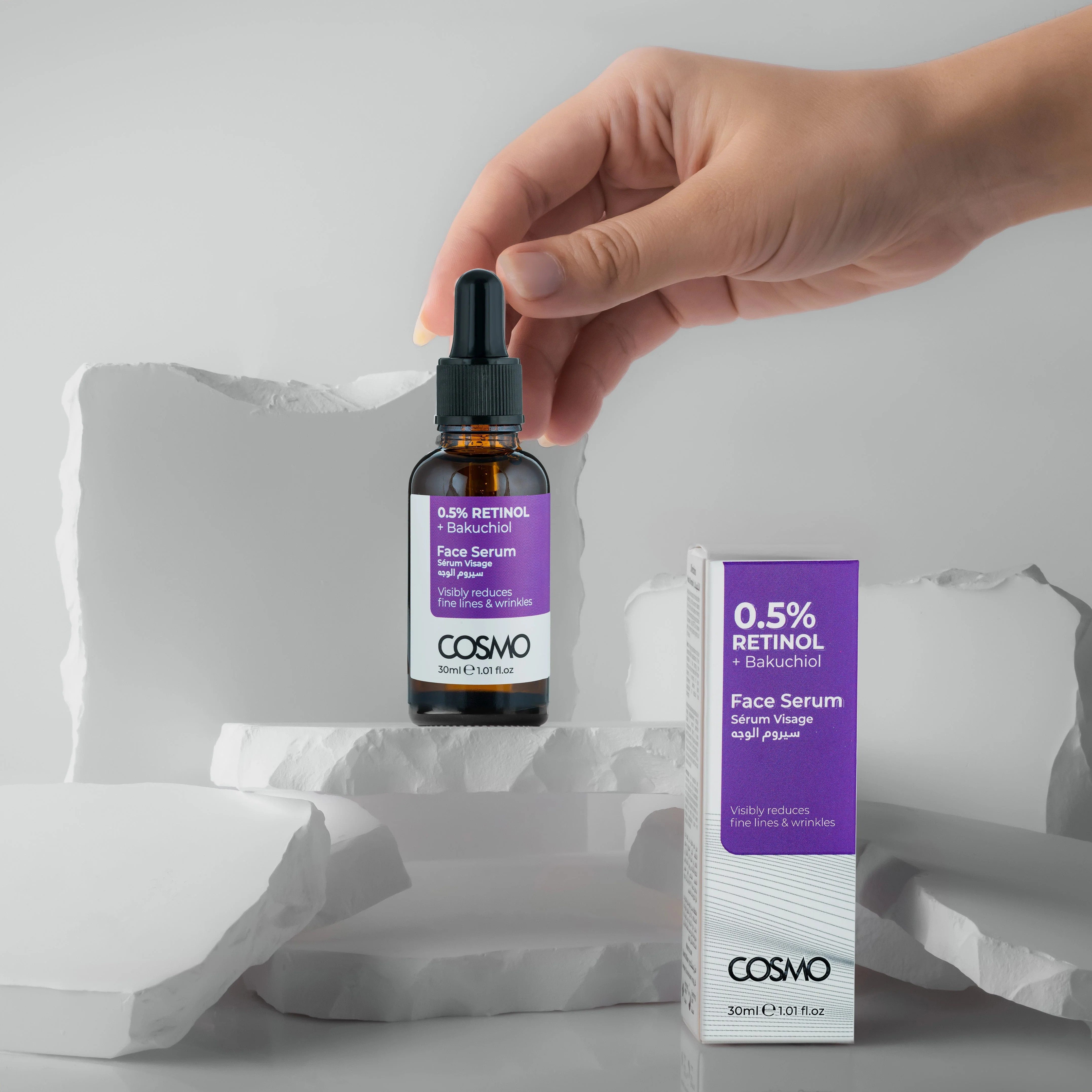 Advanced Gesichtsserum COSMO ADVANCED Retinol 0,5% + Bakuchiol Gesichtsserum