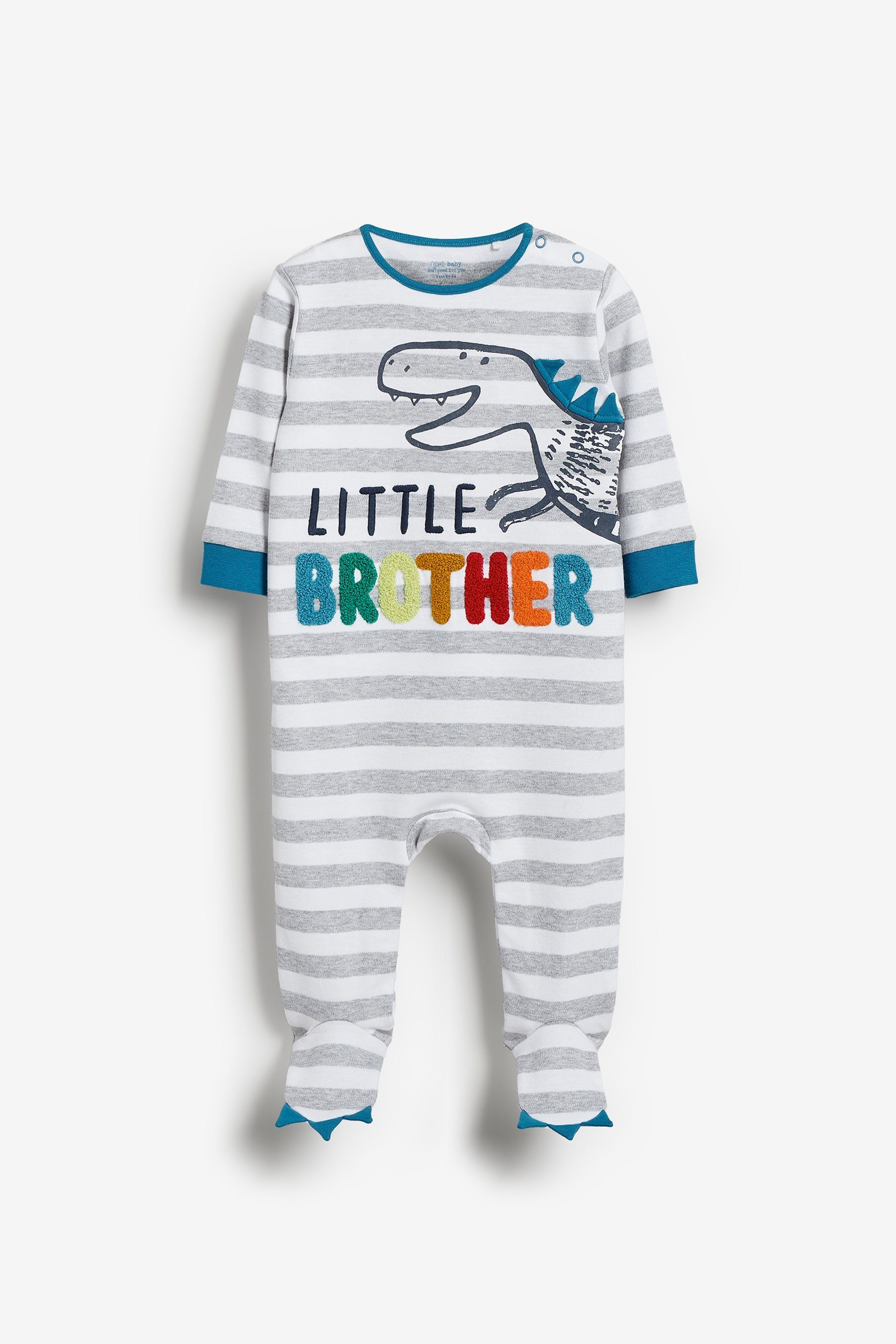 Next Schlafoverall Schlafanzug mit „Little Brother“-Aufdruck (1-tlg)