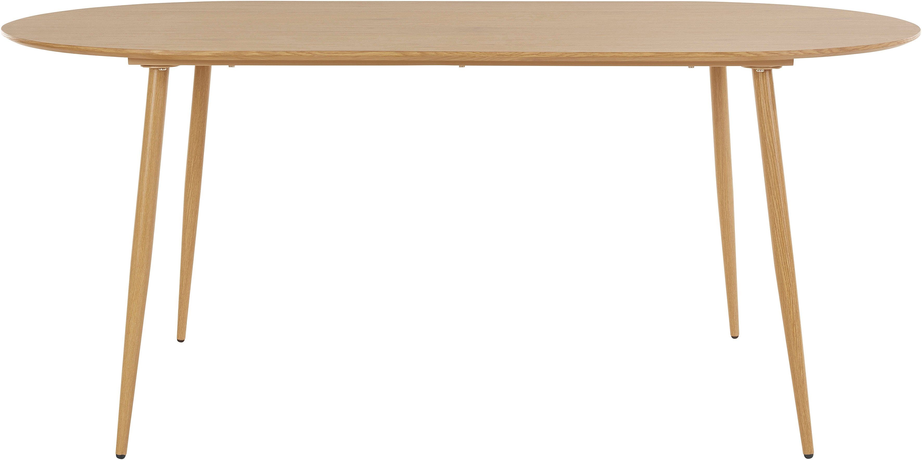 Leonique Esstisch »Eadwine«, Tischplatte aus pflegeleitem MDF mit Folie, Gestell aus Metall, in verschiedenen Größen und Farbvarianten erhältlich, Höhe 76 cm-Otto