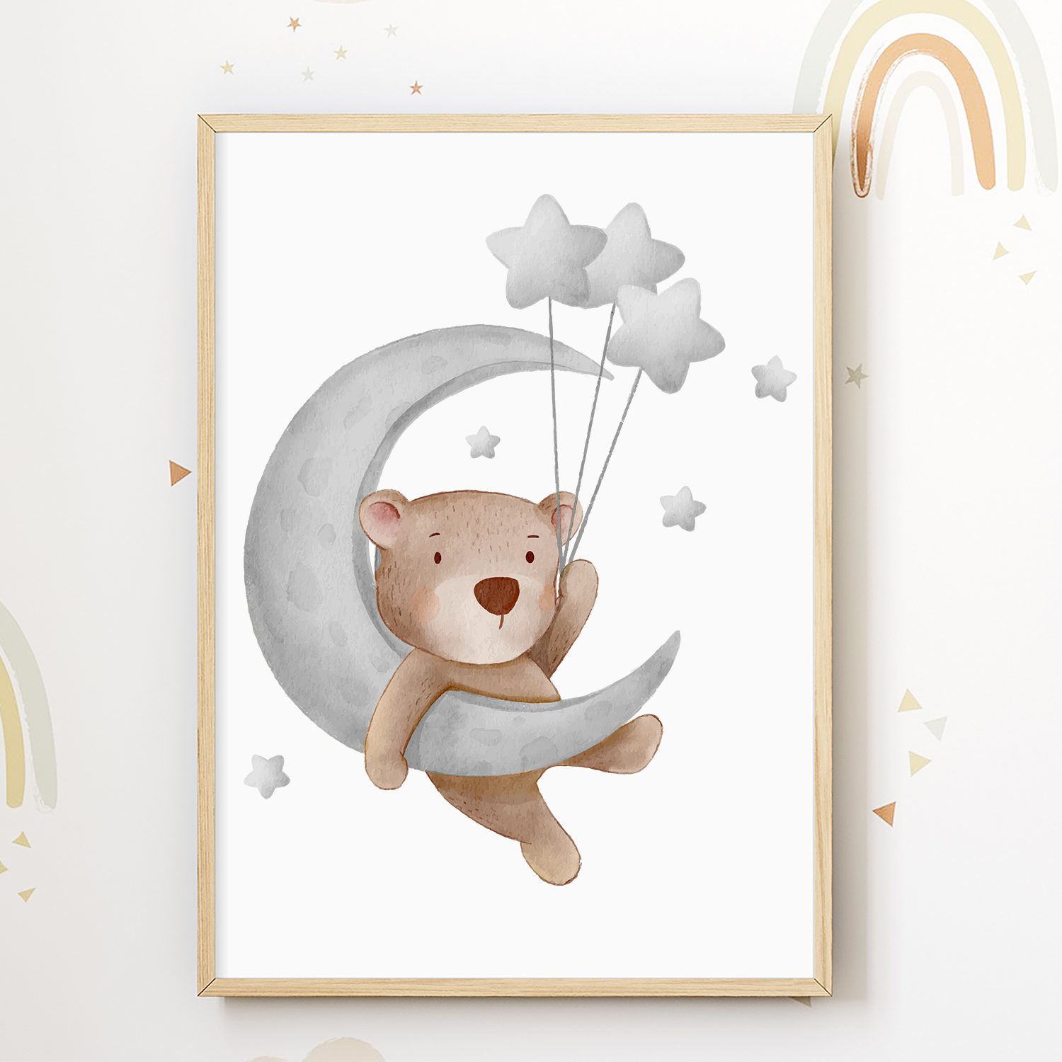 Tigerlino Poster 3er Set Kinderzimmer Wandbilder günstig online kaufen