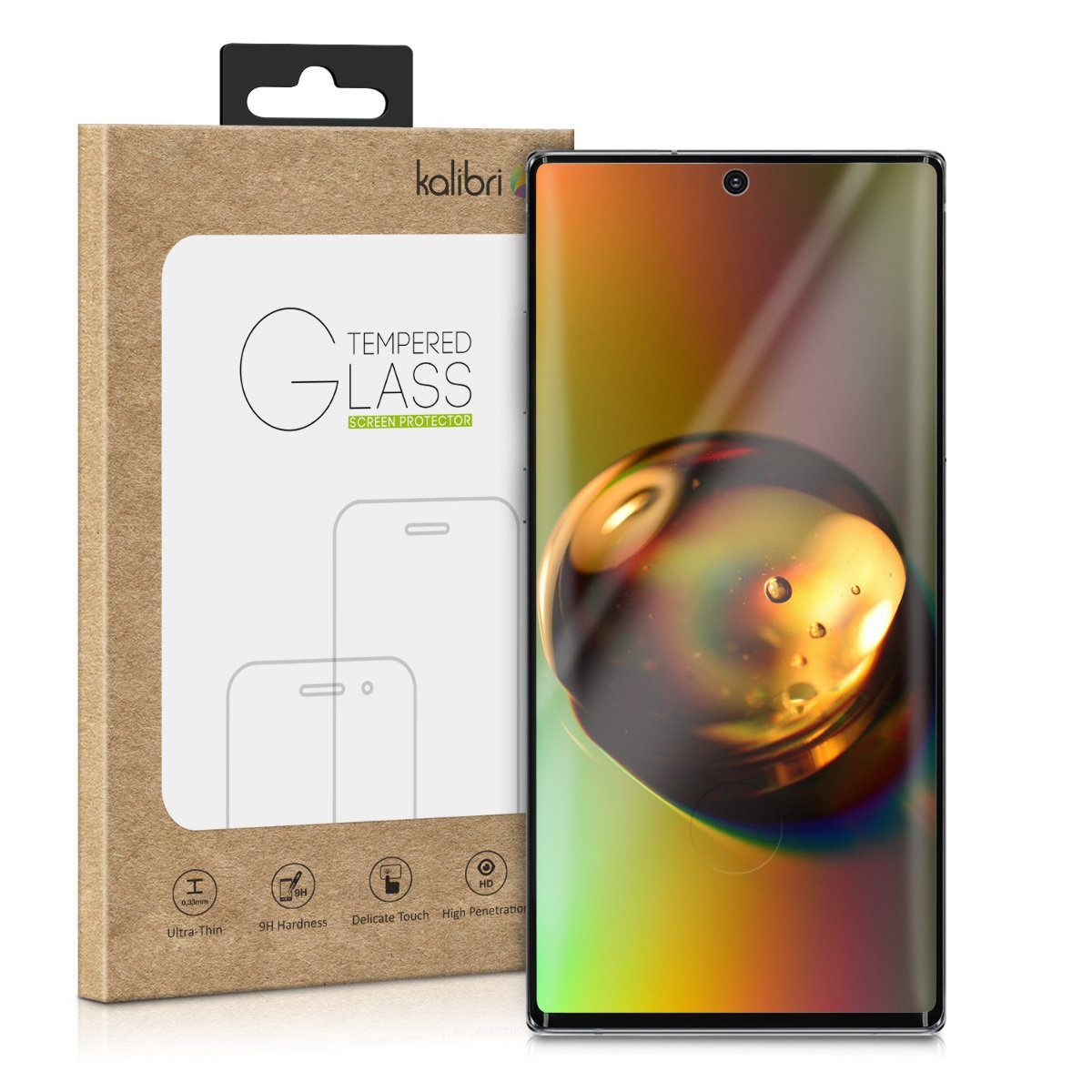 kalibri Schutzfolie, Folie für Samsung Galaxy Note 10 Plus - 3D Glas Handy  Schutzfolie - Auch für gewölbtes Display