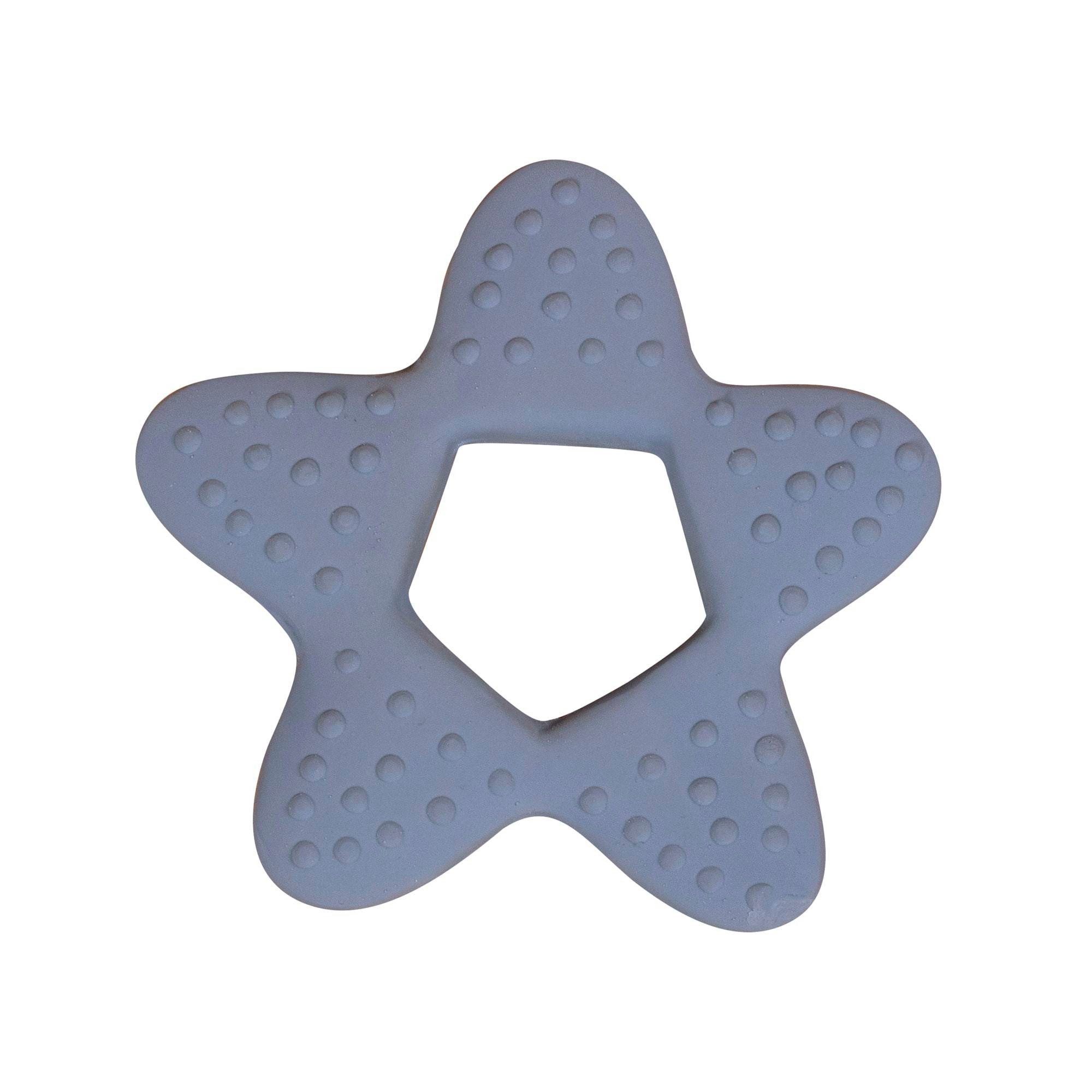 FILIBABBA Beißring Naturkautschuk - Stern, Krokodil, Giraffe, (Beißring mit Struktur), 100% Naturkautschuk, nachhaltig, biologisch abbaubar, BPA- & PVC-frei