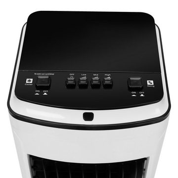 Clanmacy Ventilatorkombigerät 4in1 Klimagerät Mobile Klimaanlage Wohnzimmer 3 Modi 5L Comfort Ionisator