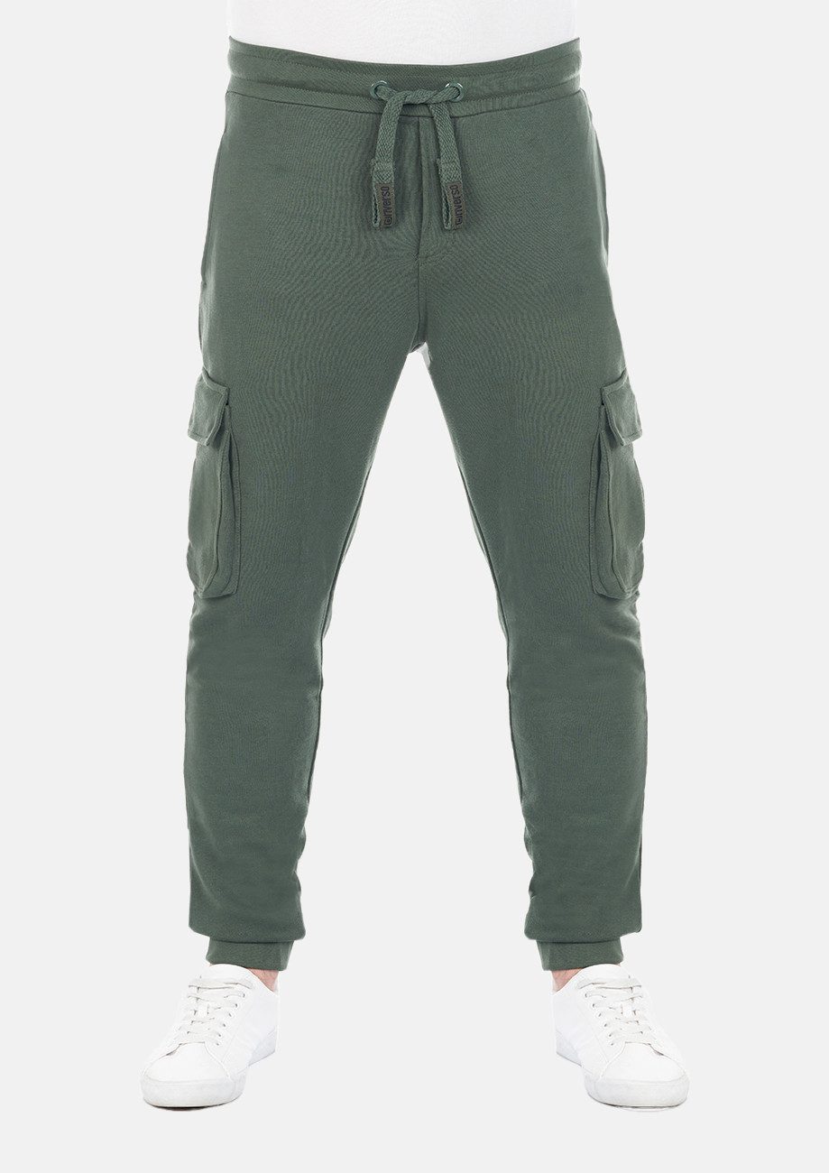 riverso Sweathose Herren Trainigshose RIVLars Slim Fit Jogginghose mit Cargotaschen