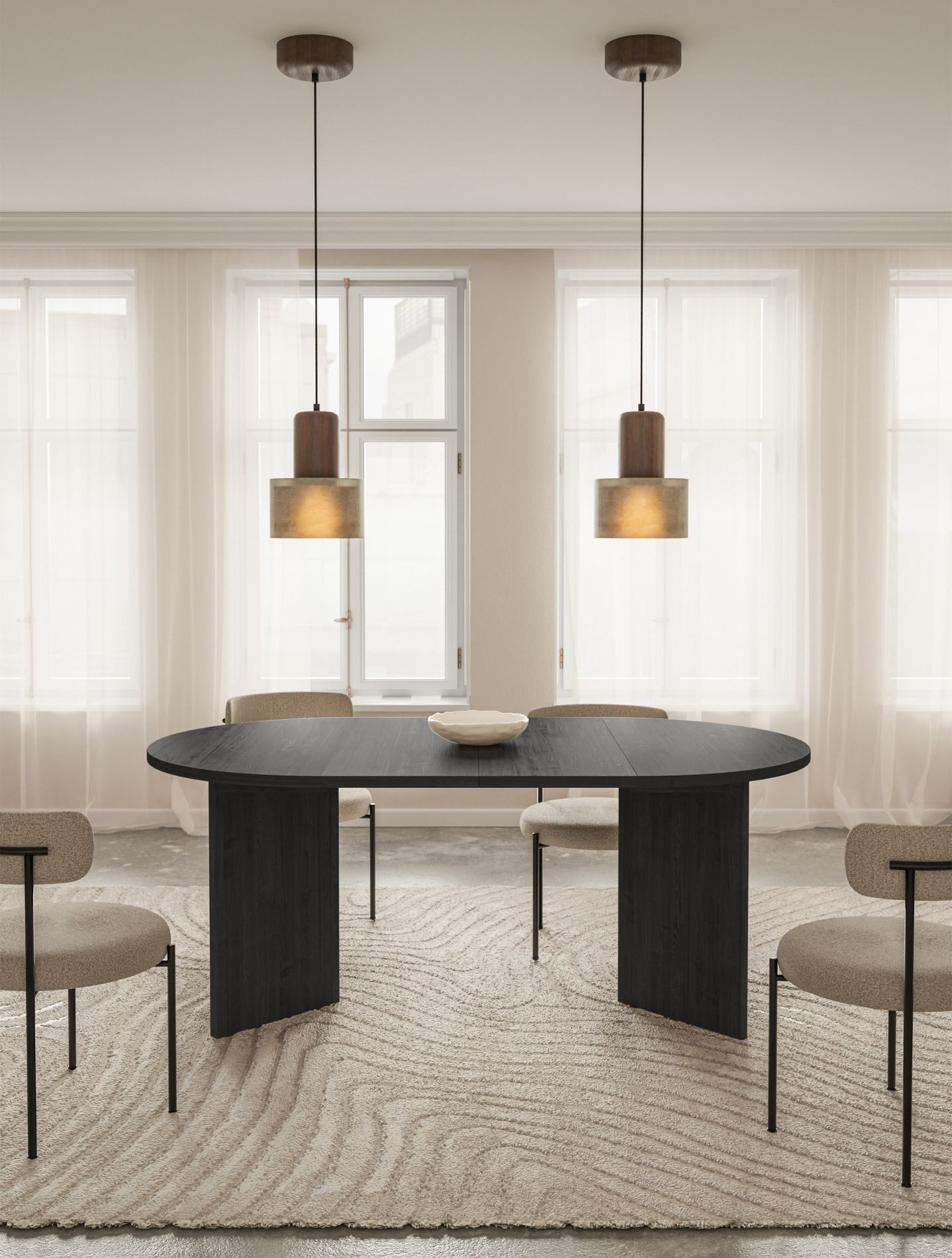 Selsey Esstisch OVO, Ausziehtisch - rund, bis 190 cm erweiterbar günstig online kaufen