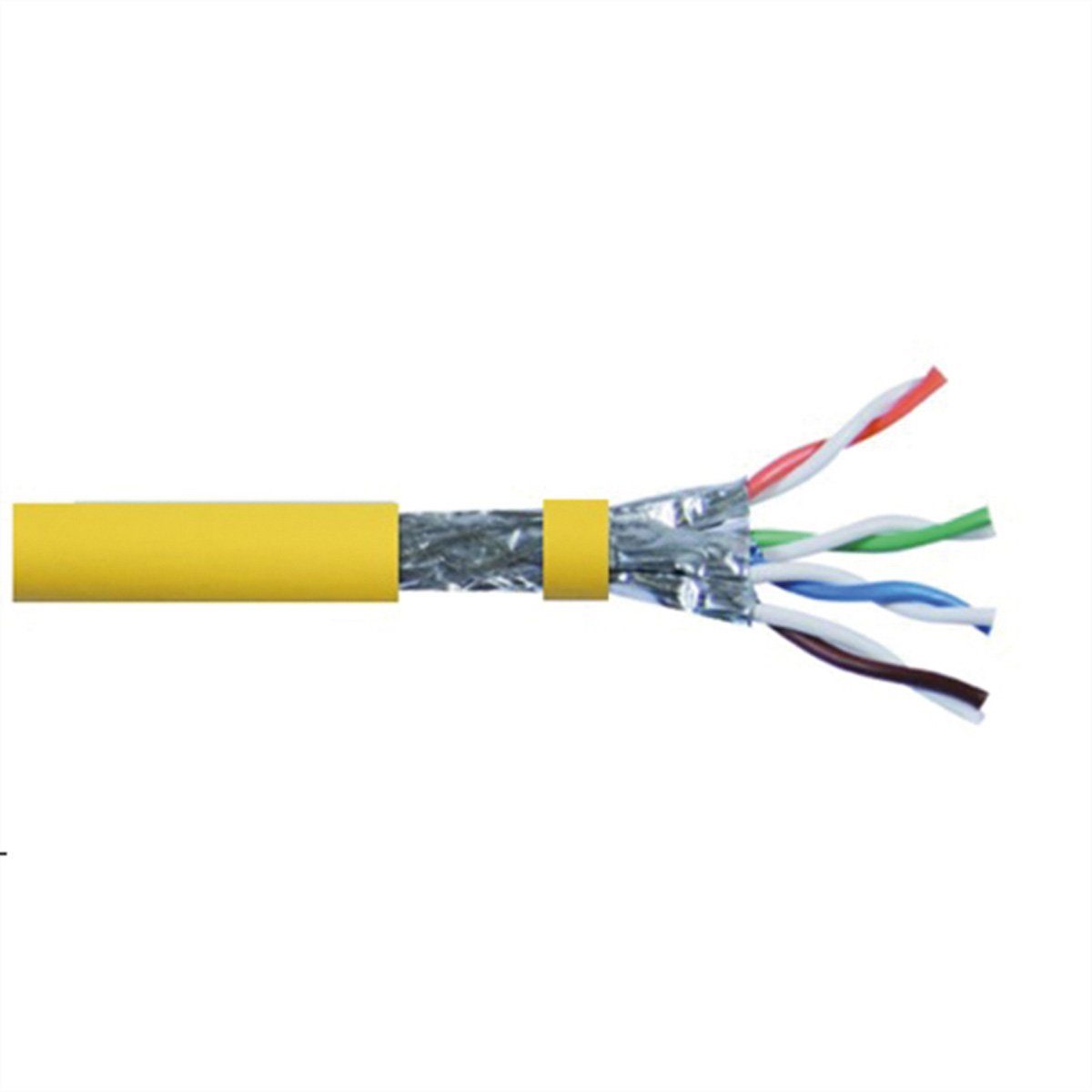 ROLINE S/FTP-(PiMF)Kabel, Cat.8 (Class I), Massivdraht, AWG22, LSOH LAN-Kabel, (10000.0 cm), 100 m