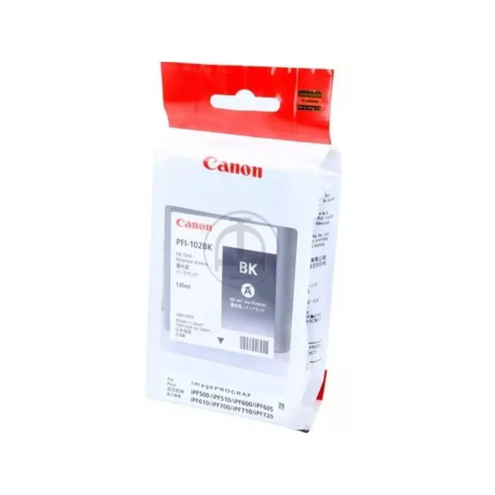 Canon CANON 0895B001 PFI102BK IPF Tinte schwarz 130ml Nachfülltinte (für CANON IPF Modelle, x, Hochwertige Druckergebnisse)