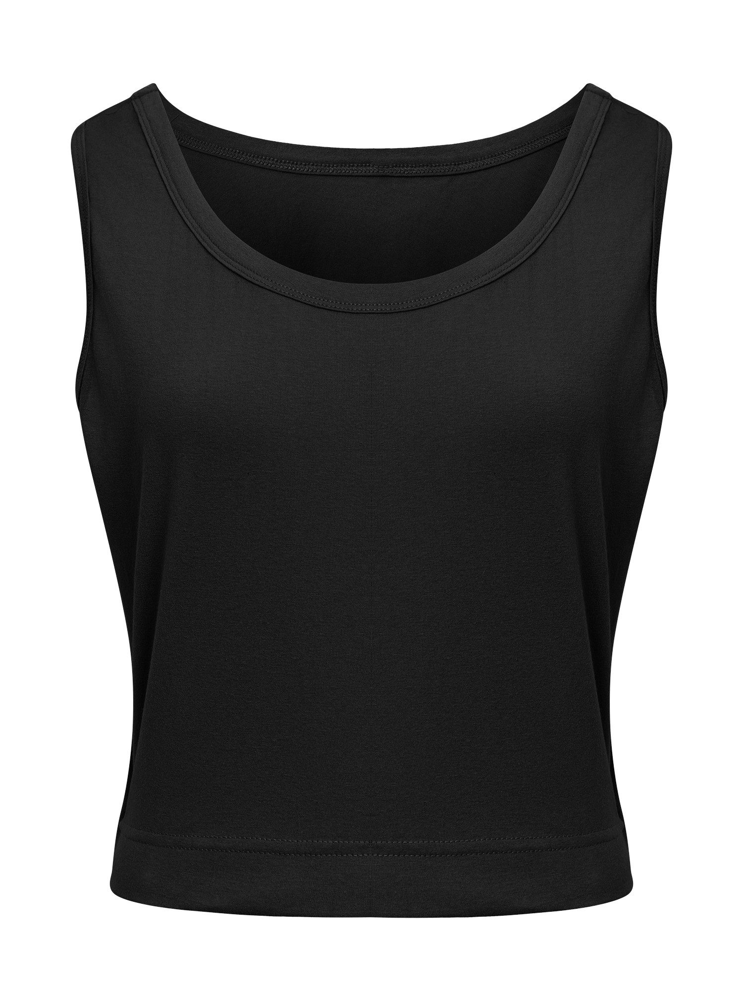 Imily Bela Tanktop Damen Ärmelloses bauchfreies Trainingsshirt (Packung, 1-tlg., 1per-Pack) Einfarbig – Bild 2 von 5