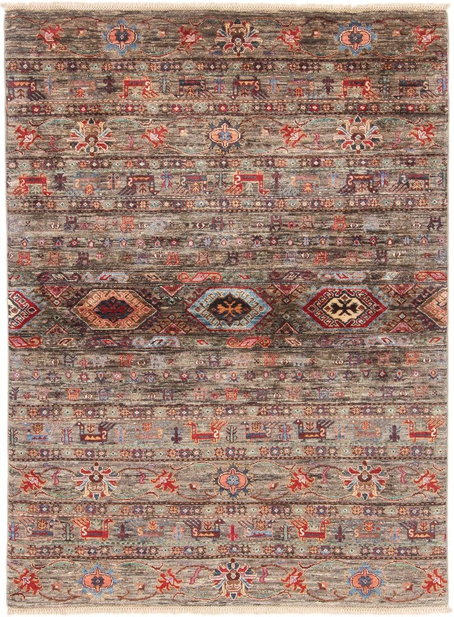 Orientteppich Arijana Shaal 118x162 Handgeknüpfter Orientteppich, Nain Trading, rechteckig, Höhe: 5 mm