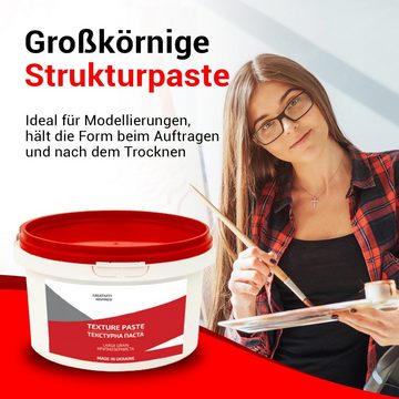 7 Artists Malpaste Texture Strukturpaste Fein für Acrylmalerei, Strukturpaste Leinwand