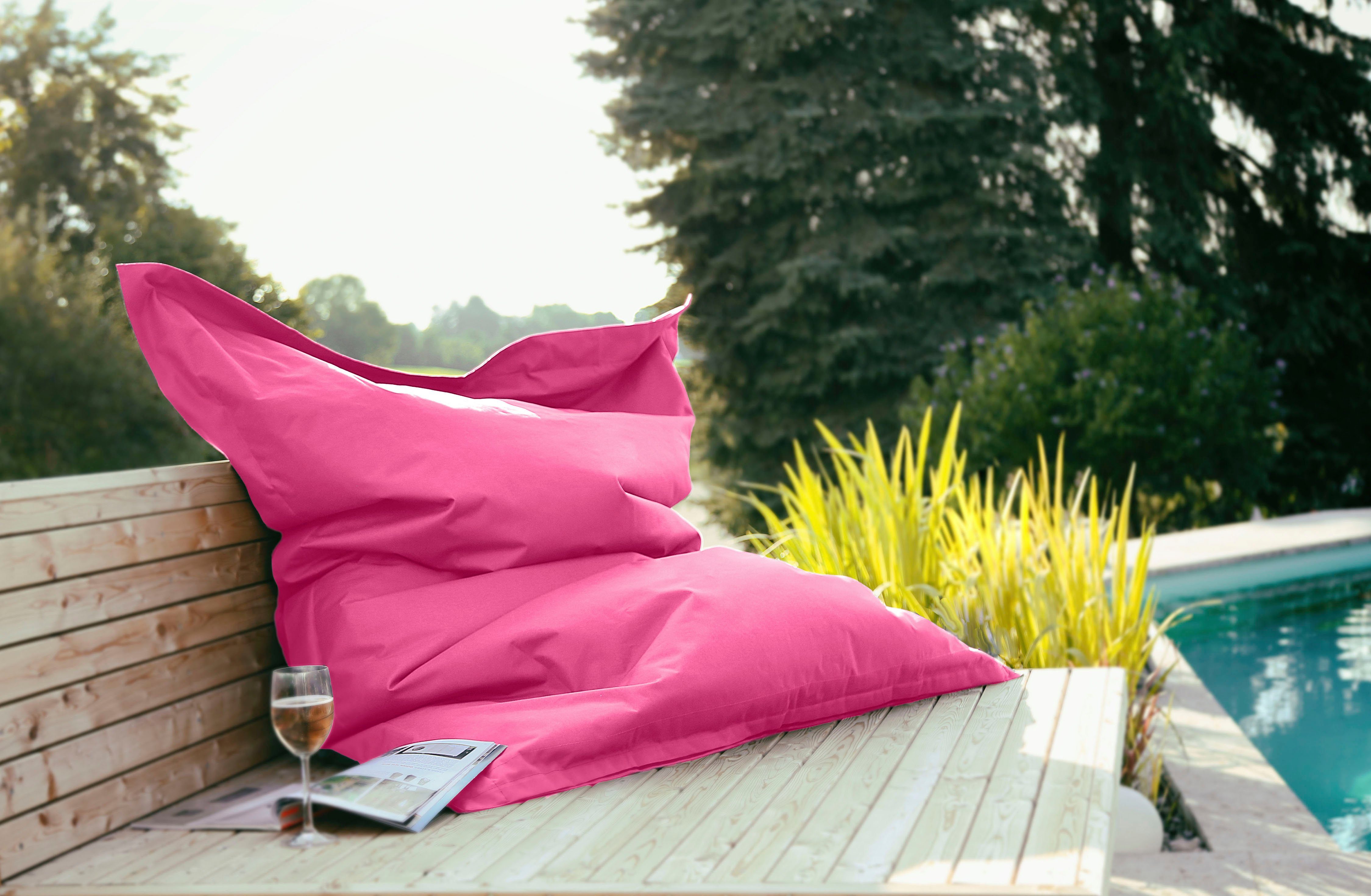 KiNZLER Sitzsack XXL Outdoorfähig (1 St), Uni Farben, Outdoor geeignet, ideal im Wohnzimmer & Kinderzimmer
