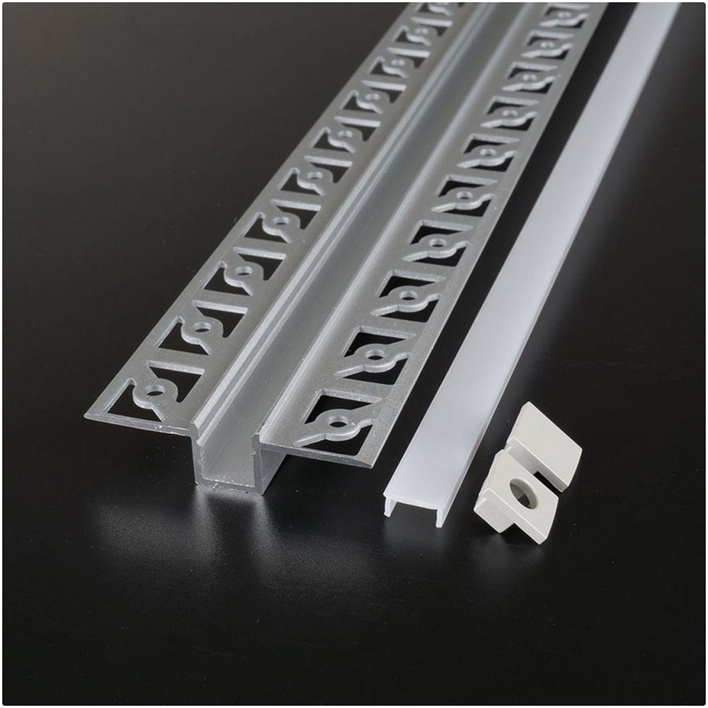 ENERGMiX LED-Stripe-Profil 2 Meter Alu Profile Alu Schiene Profil mit Milch günstig online kaufen