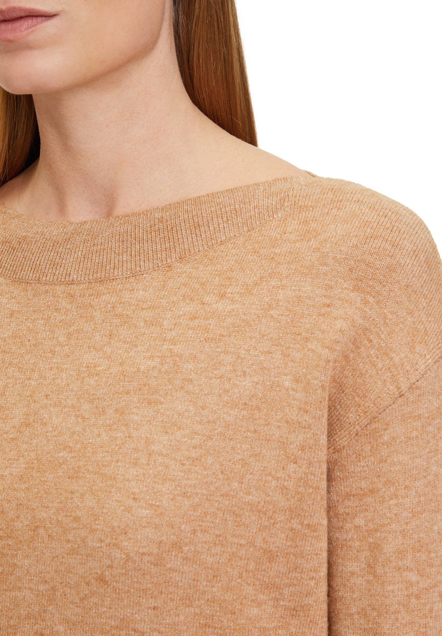 Camel Glitzersteine Strickpullover Betty langarm Melange (1-tlg) Barclay