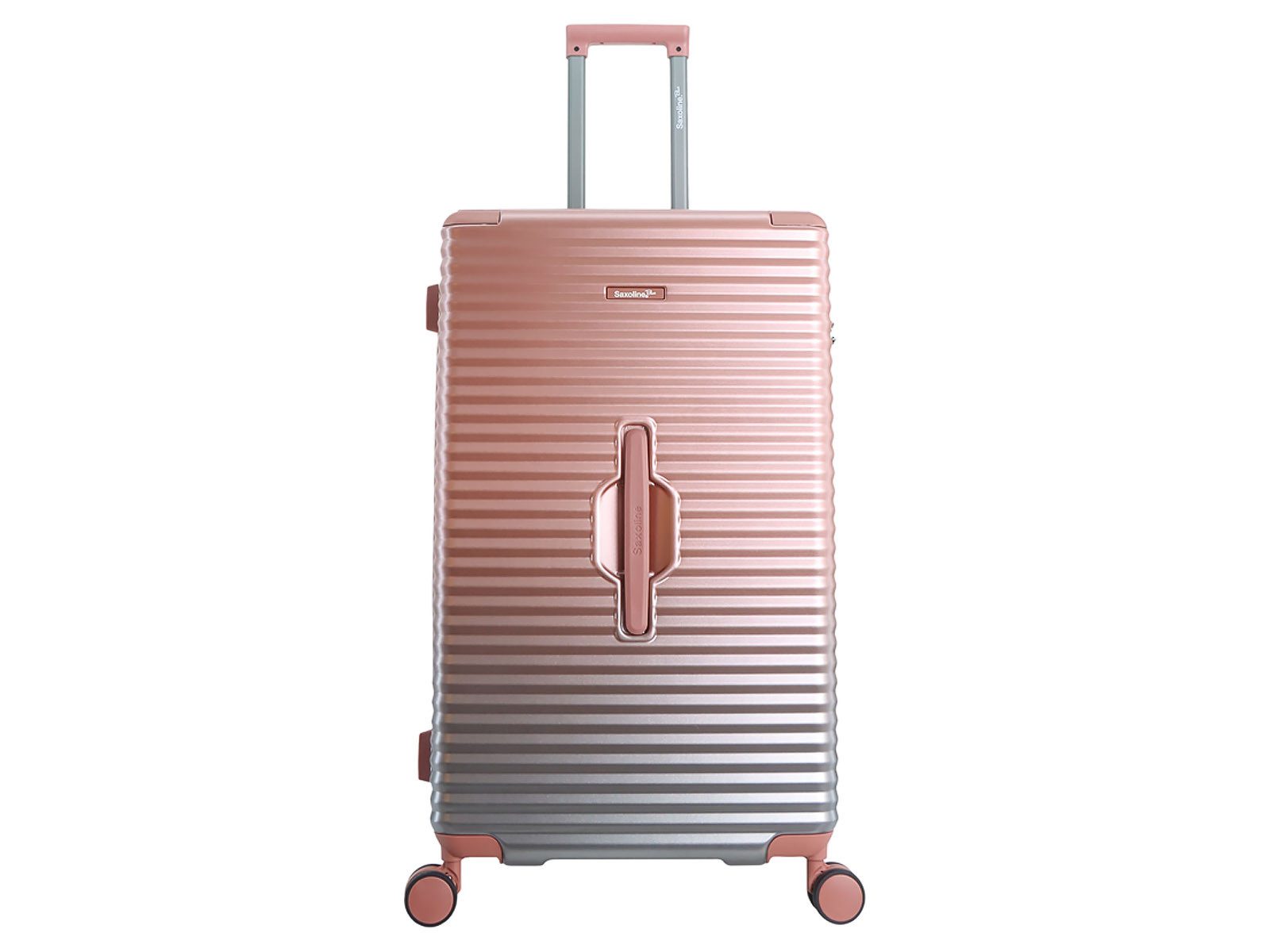 Saxoline® blue Koffer Elite L Trunk Trolley Spinner 76 cm, 4 Rollen, TSA-Zahlenschloss