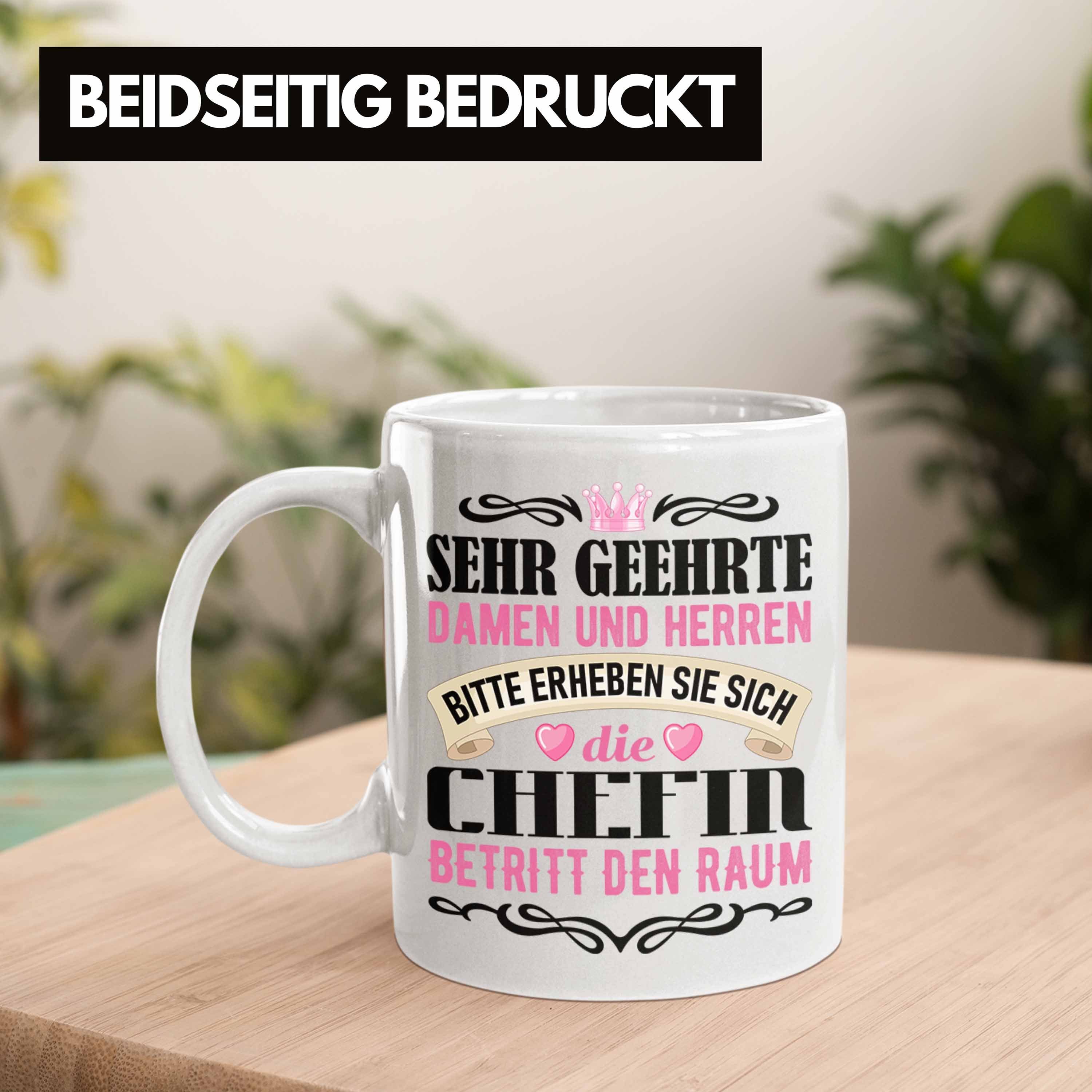 Chefin Chefin Tasse Spruch - Weiss Trendation Beste Lustiger Von Geschenk Team Tasse Trendation Geschenkidee