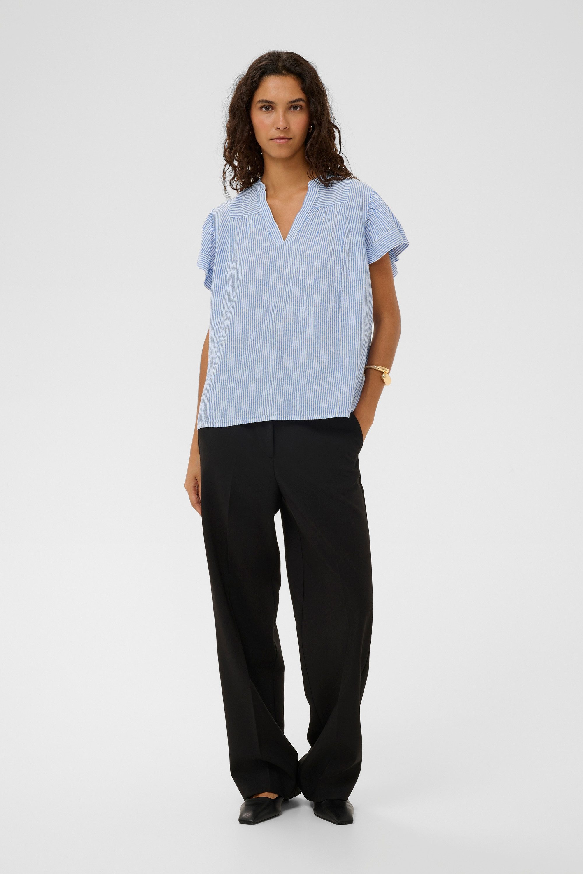 SOAKED IN LUXURY Kurzarmbluse Kurzarm-Bluse SLAria