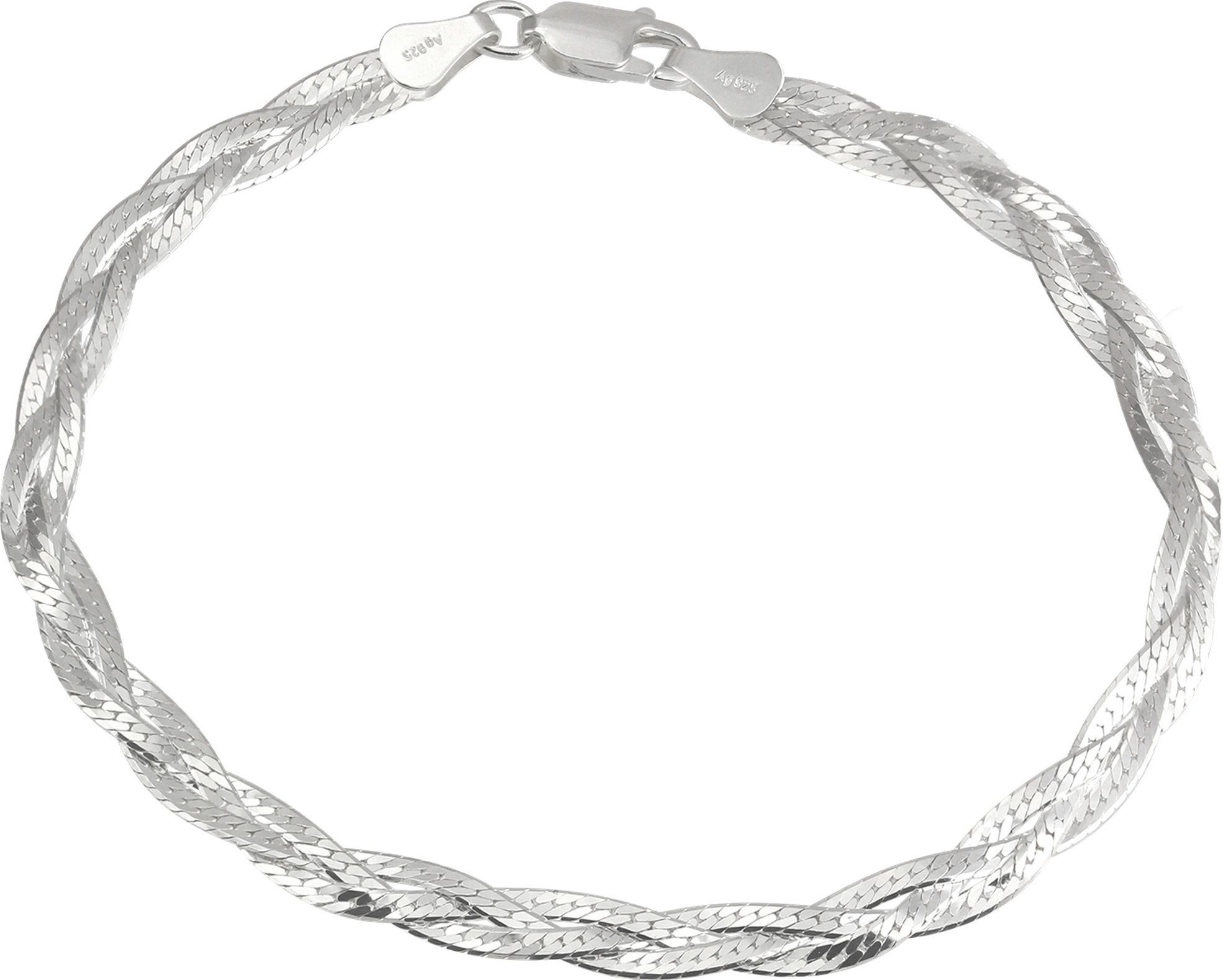 SilberDream Silberarmband SilberDream Armschmuck 19cm silber (Armband), Damen Armband ca. 19cm, 925 Sterling Silber, Farbe: silber