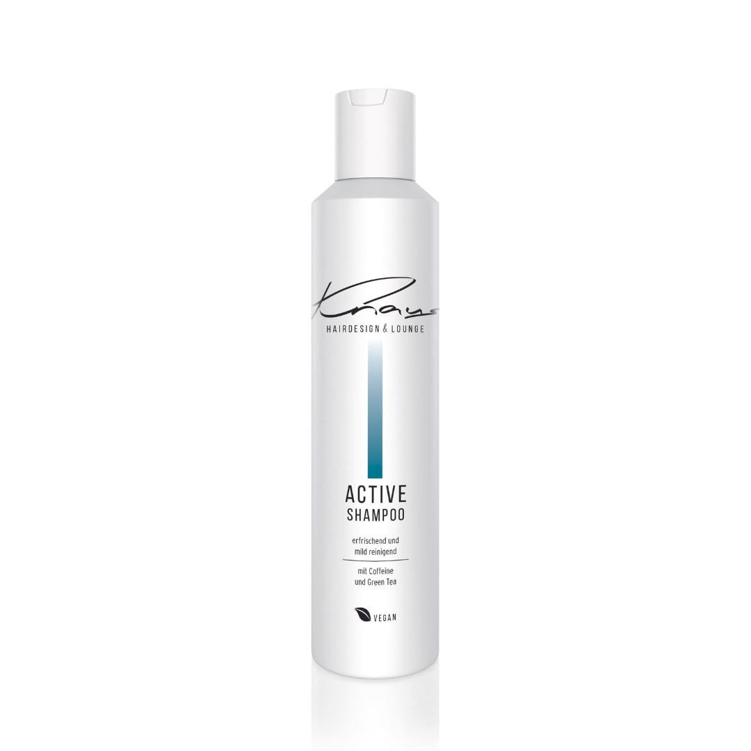 Knaus Hairdesign Haarshampoo Knaus Hairdesign ACTIVE Shampoo für Männer, Vegan, Grüner Tee & Koffein erfrischen und stärken das Haar