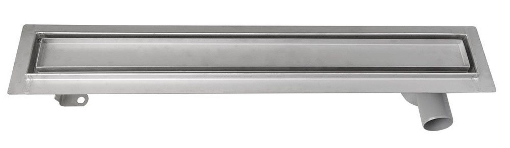 Aqualine Ablaufgarnitur PAVINO Bodenrinne aus Edelstahl mit Rost für Fliesen, L-860, DN50 Aqualine-2710-90
