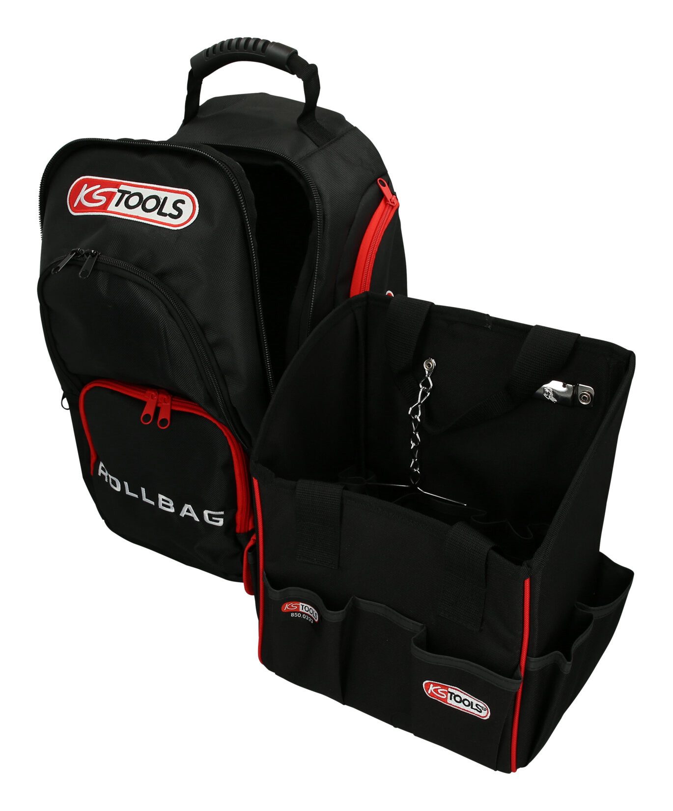 KS Tools Werkzeugtasche, SMARTBACKPACK Rucksack Teleskop-Trolley