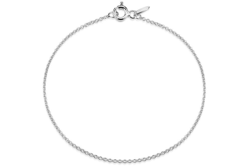 Silberkettenstore Silberarmband Erbskette Armband 1,3mm - 925 Silber, Länge wählbar von 16-25cm