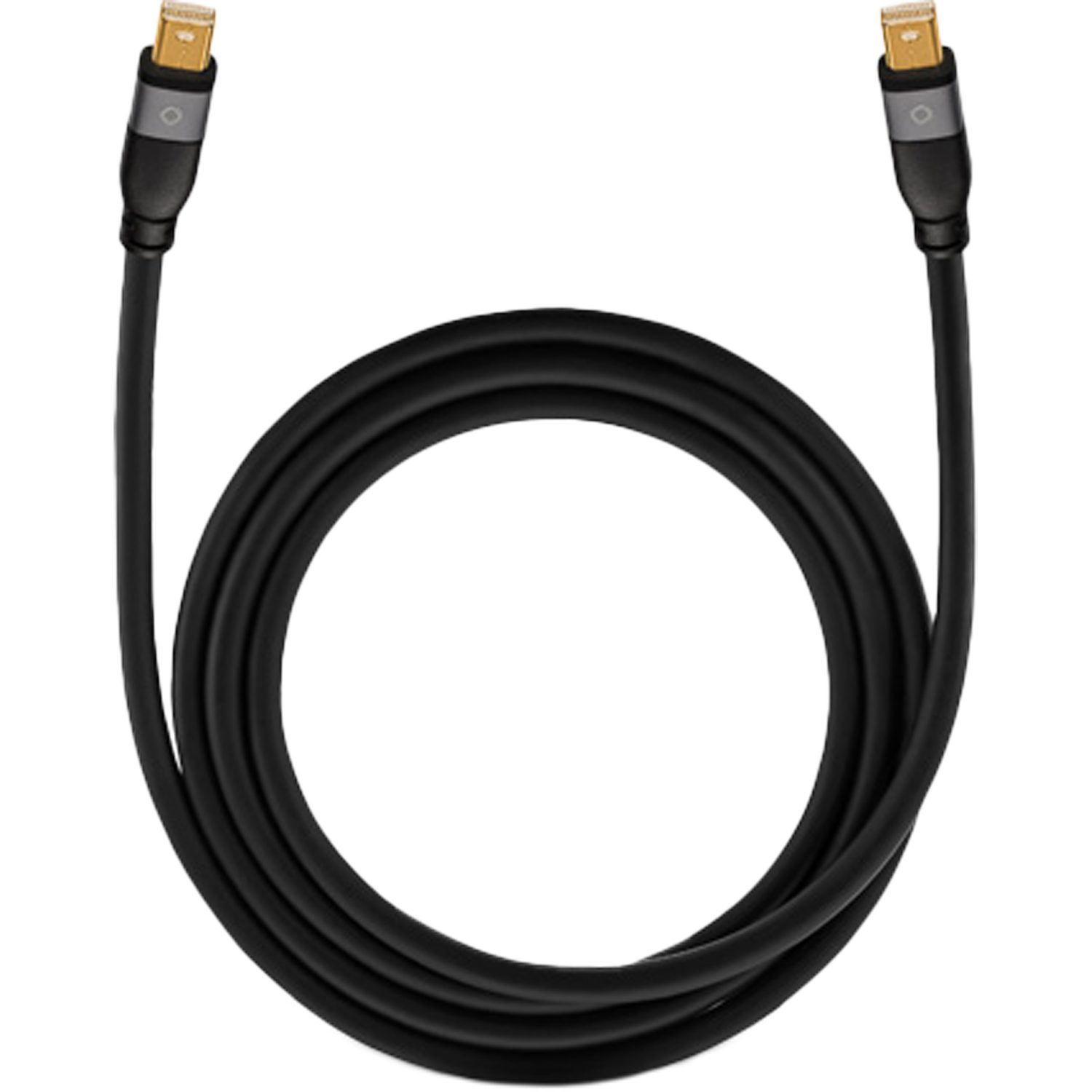Oehlbach Impact Plus M2 Displayportkabel DP-Mini Computer-Kabel, Mini-Displayport, DisplayPort Mini (100 cm), Datenu?bertragung 25,92 GBit/s / 810 Mhz