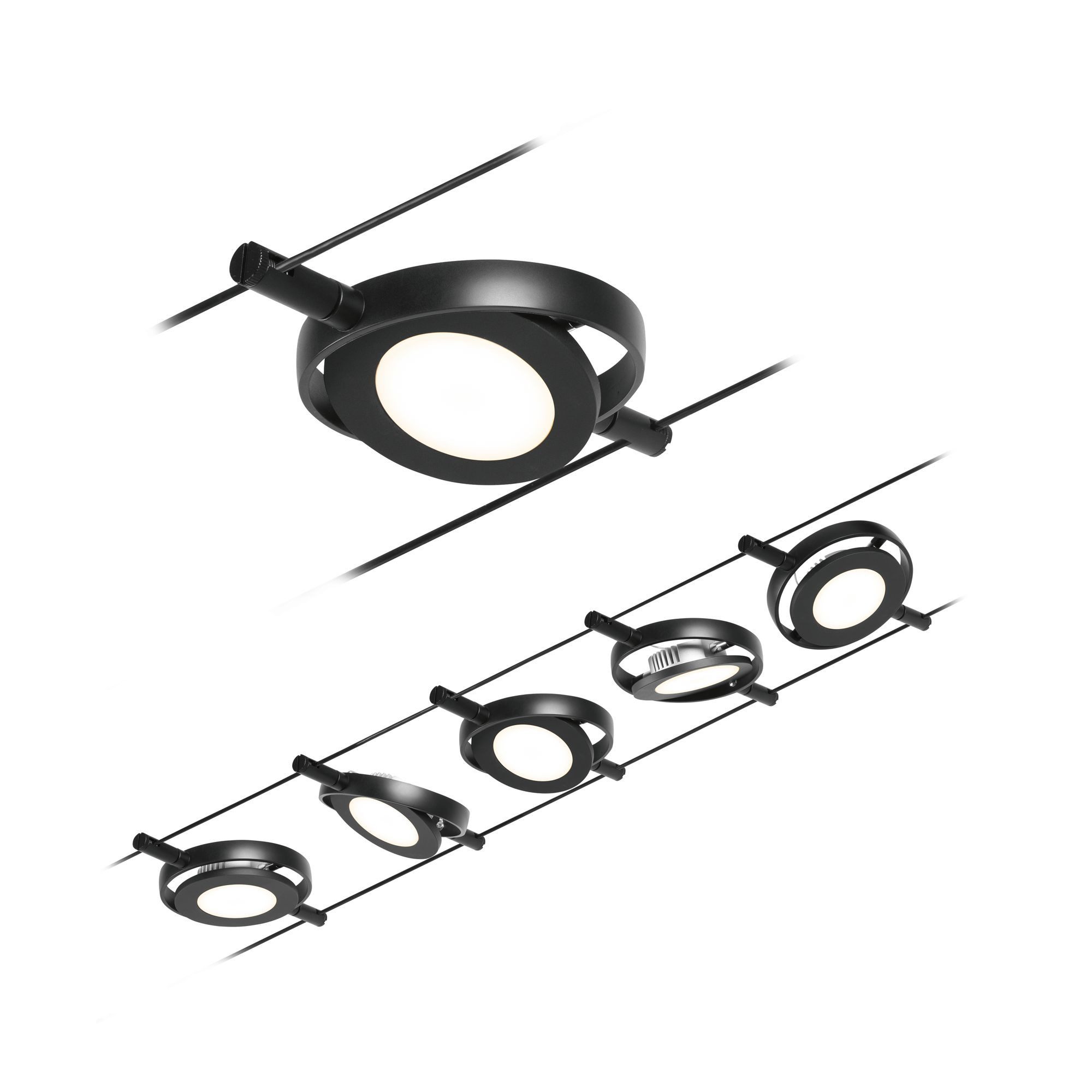 Paulmann Schienensystem-Sets 94418, im Lieferumfang enthalten, Metall