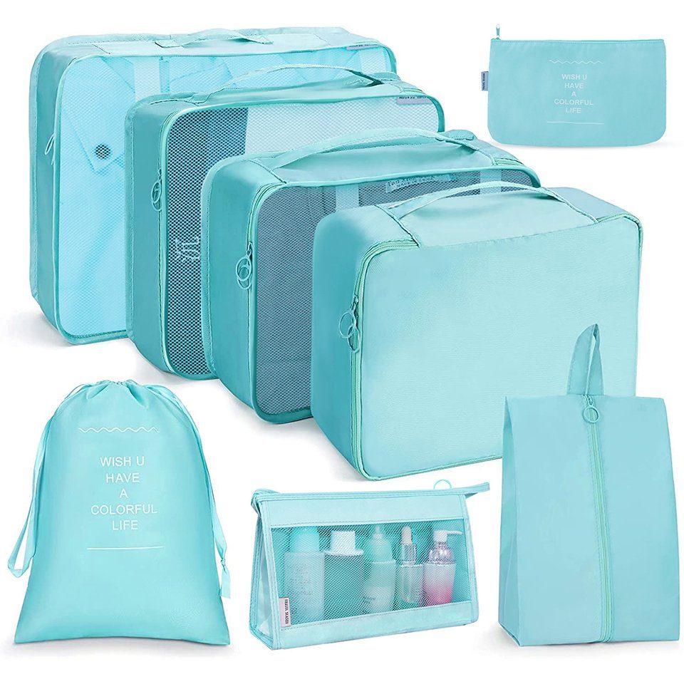 Coonoor Kofferorganizer 8 Teilige Packing Cubes Kleidertaschen Koffer Organ günstig online kaufen
