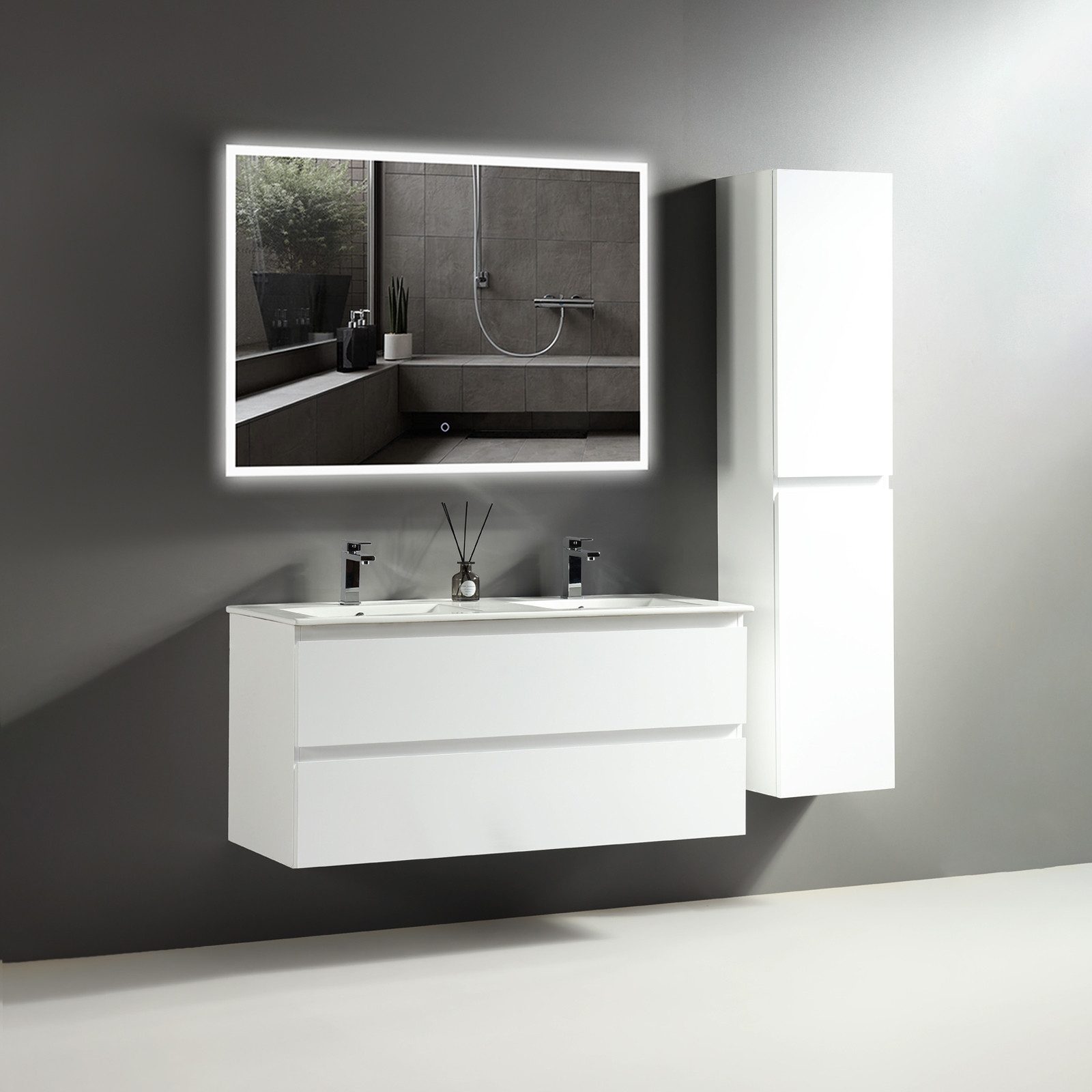Alpenberger Badezimmer-Set Badezimmer Möbel Badschrank - günstig online kaufen