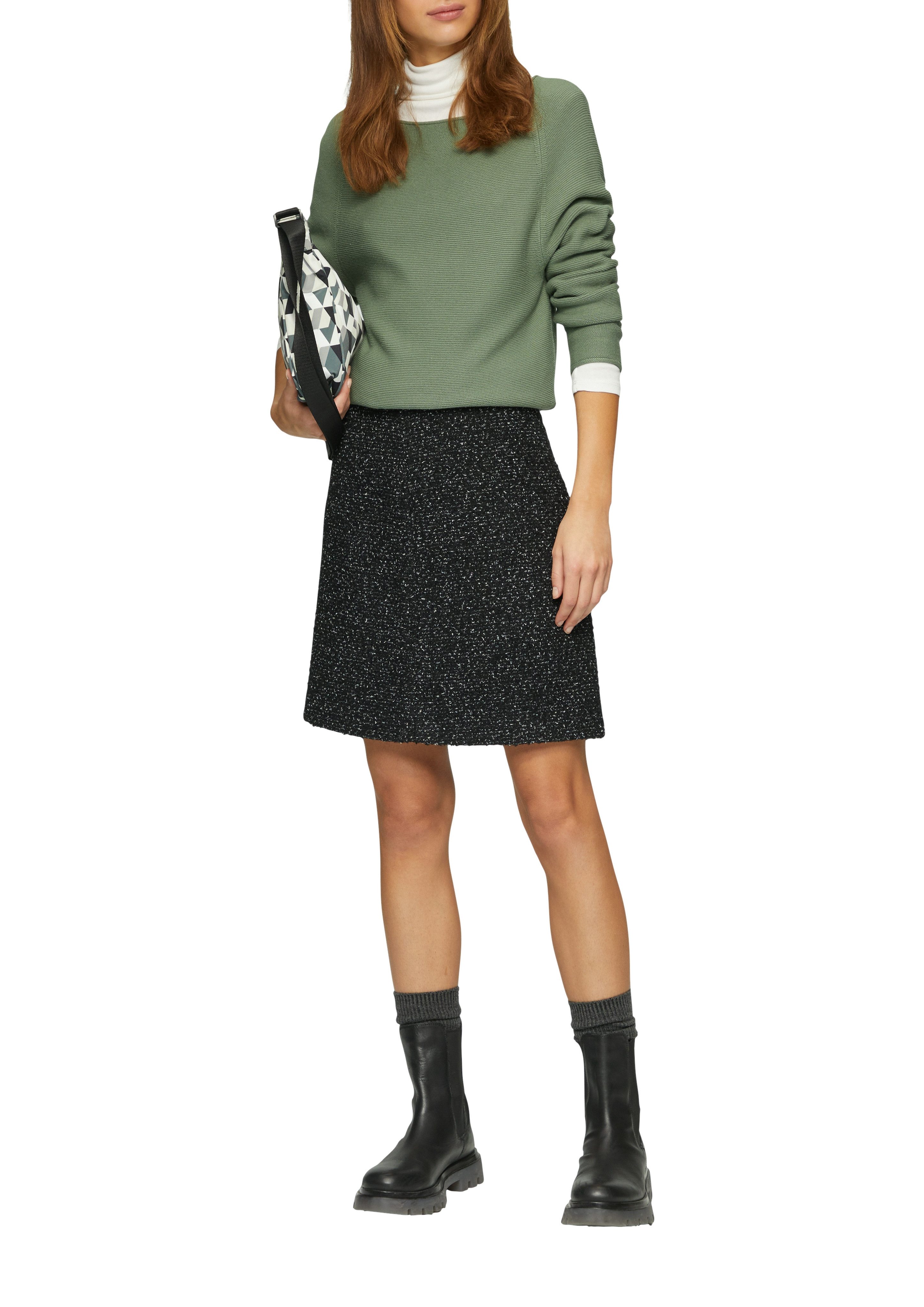 s.Oliver Strickpullover mit U-Boot Ausschnitt günstig online kaufen