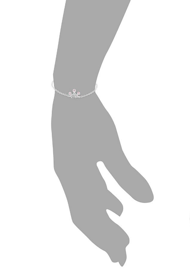 Prinzessin Lillifee Armband Krone, 2036939, mit Glasstein